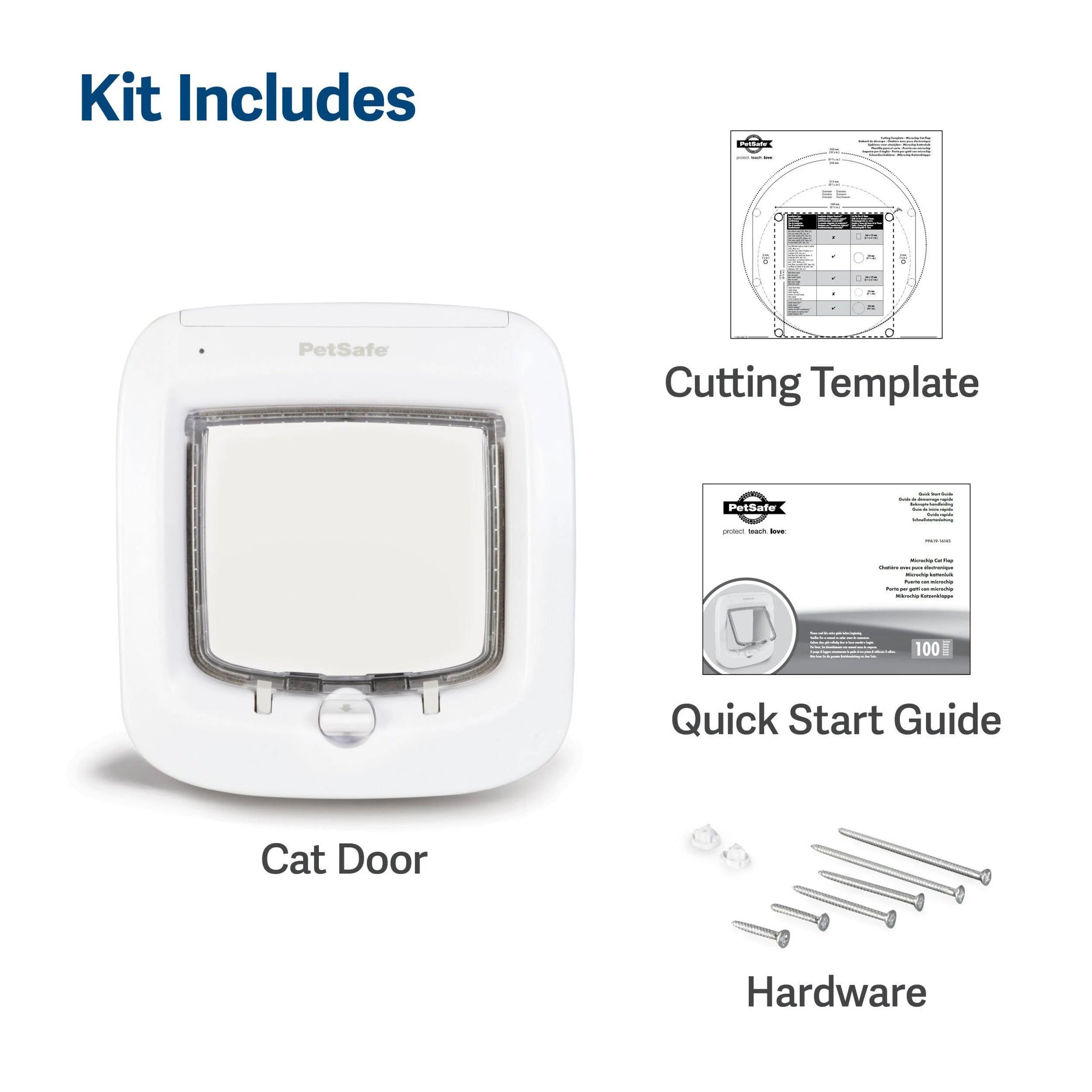 PetSafe - Microchip Cat Flap - White