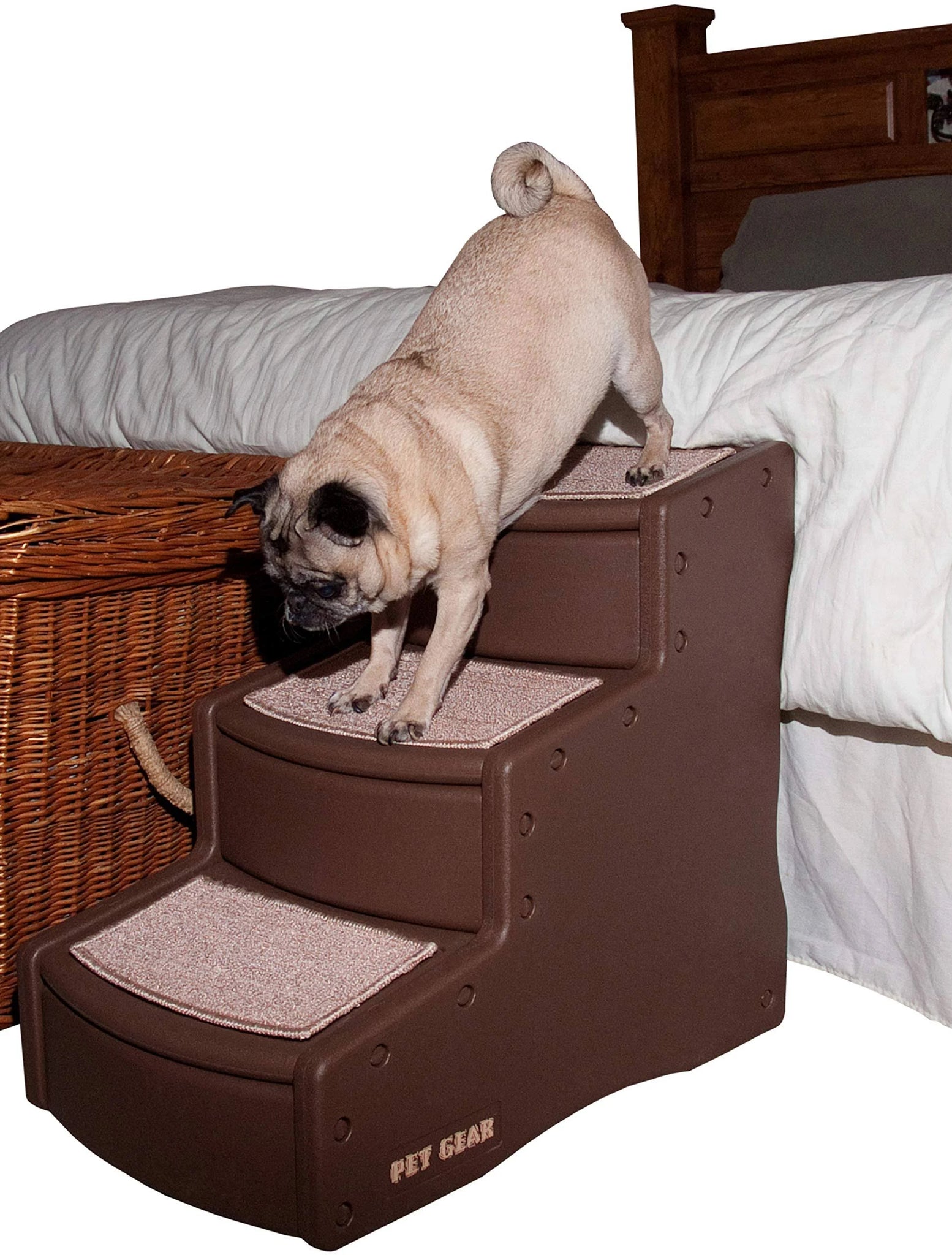 Pet Gear Easy Step Stairs - Chocolate - 3 Step