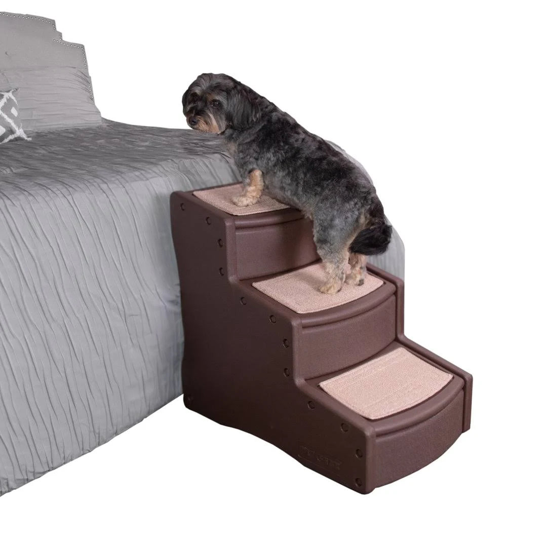 Pet Gear Easy Step Stairs - Chocolate - 3 Step