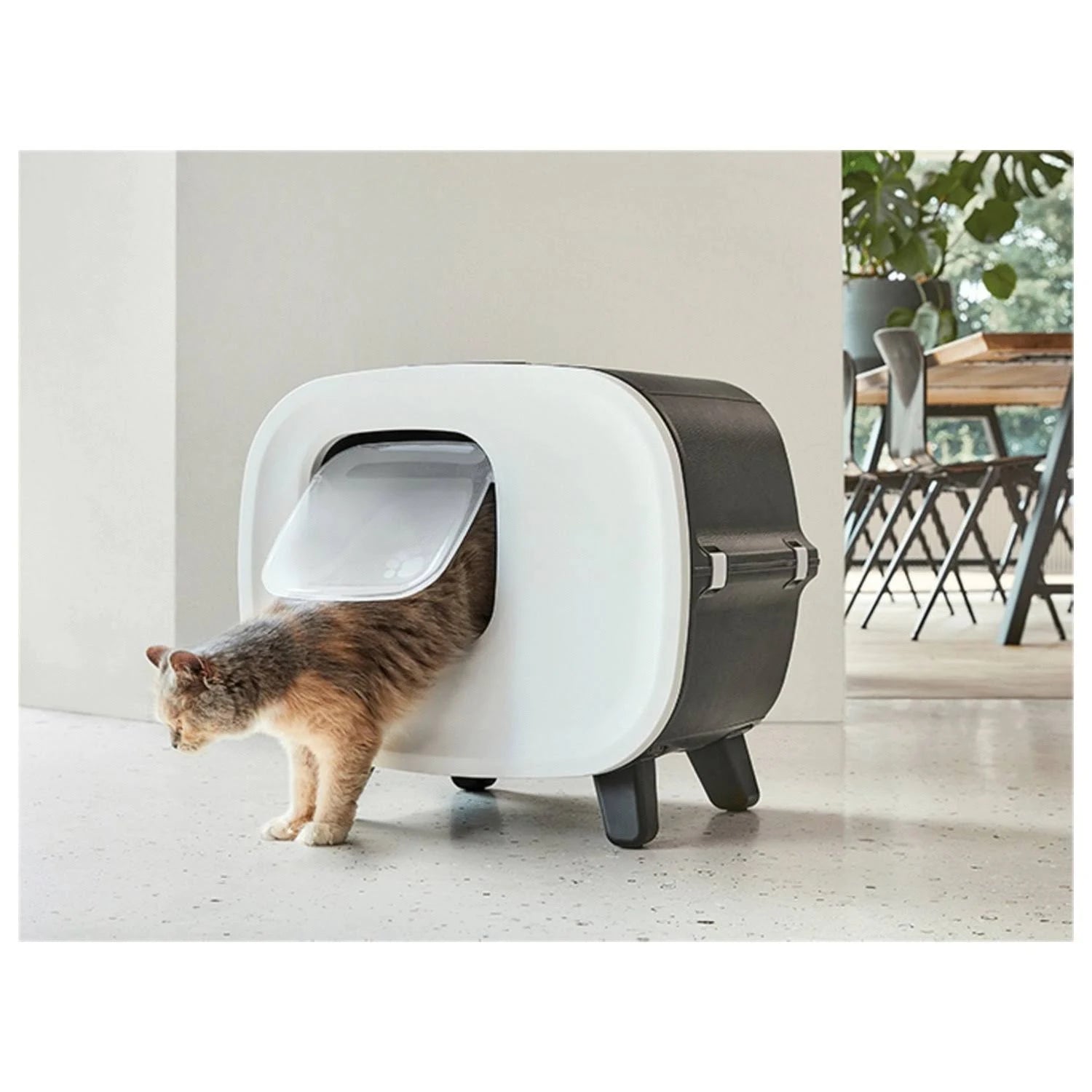 Savic Cat Litter Tray Mira - Anthracite / White