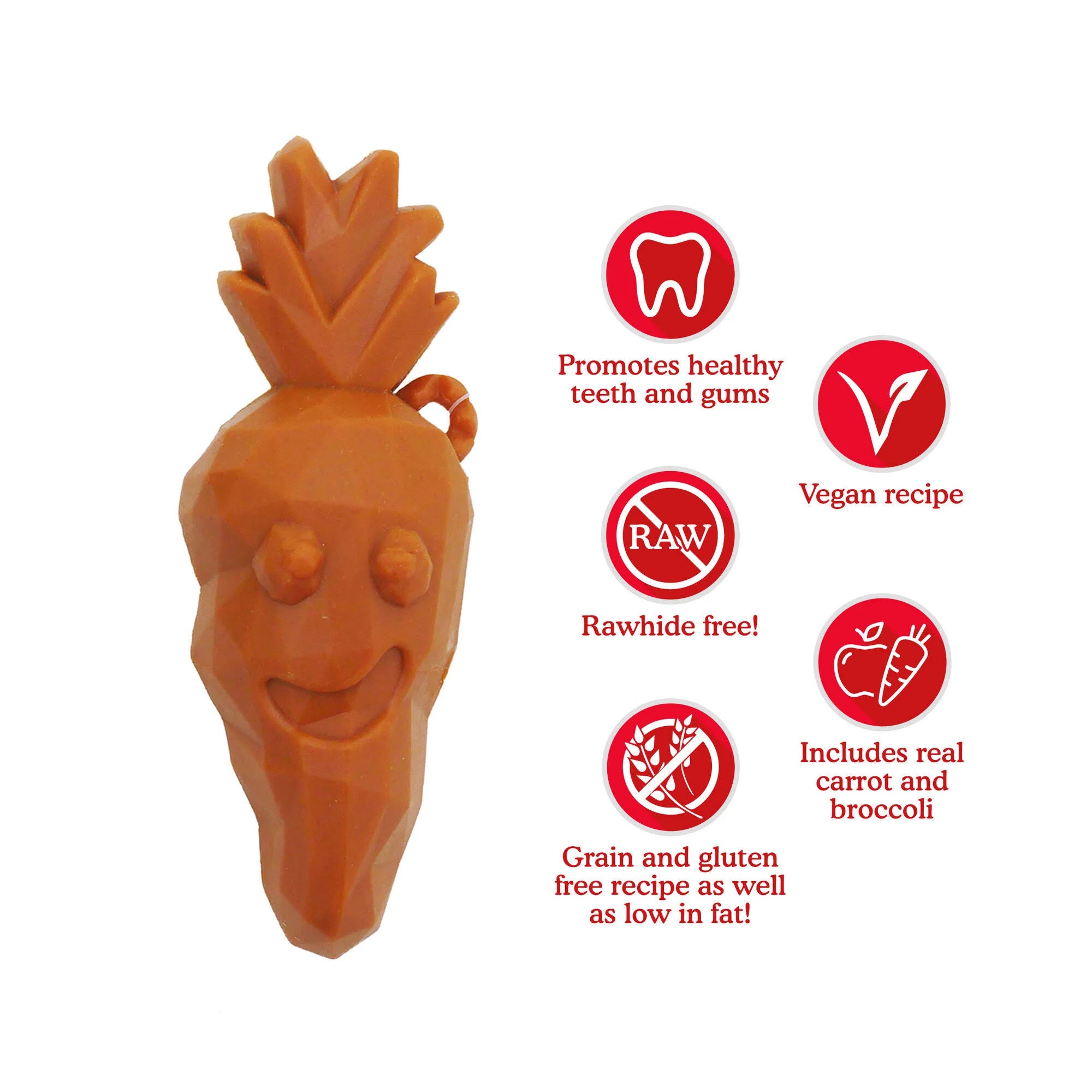 Rosewood Veggie Dog Treats Carrot & Broccoli 52g