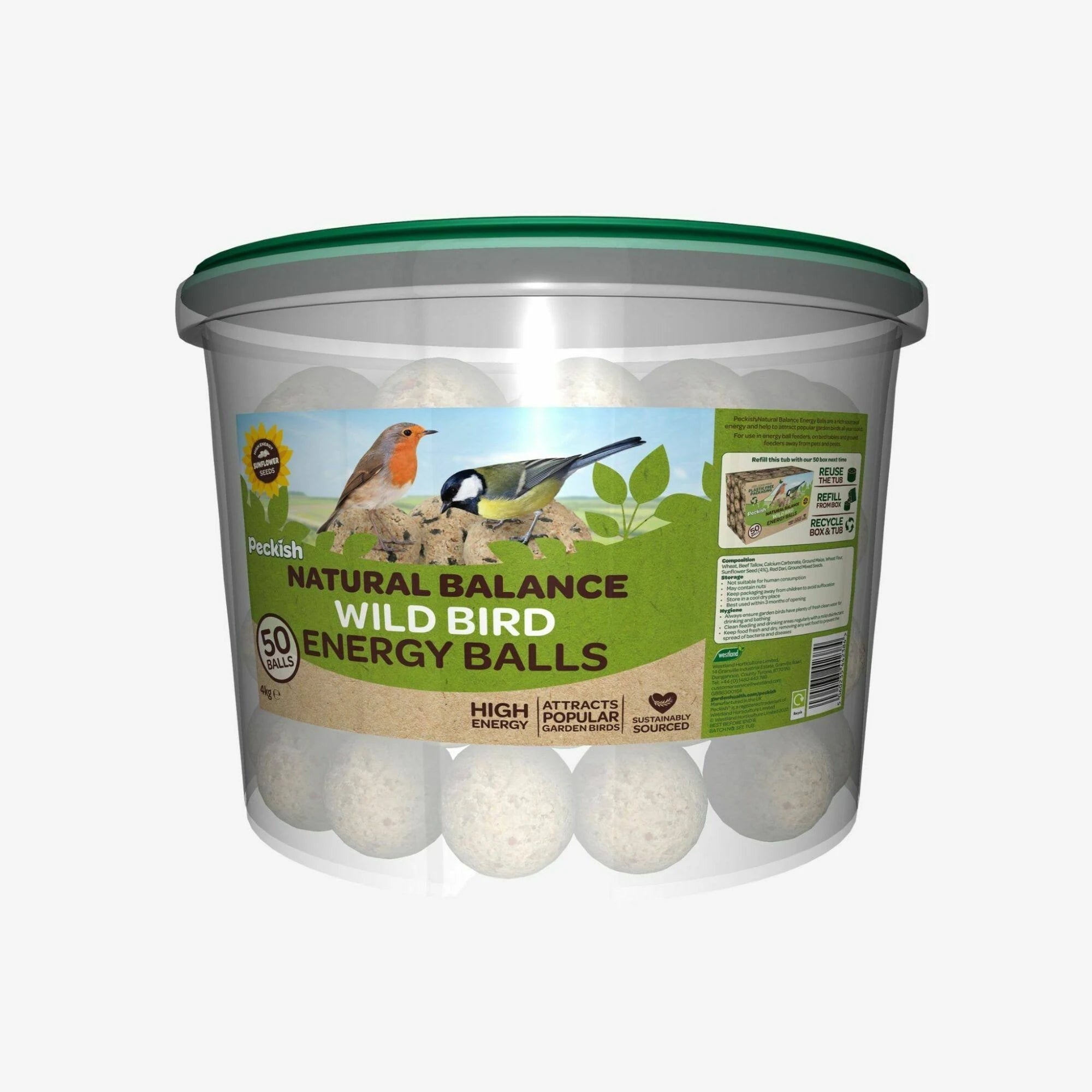 Peckish Natural Balance Energy Balls - 50 Box