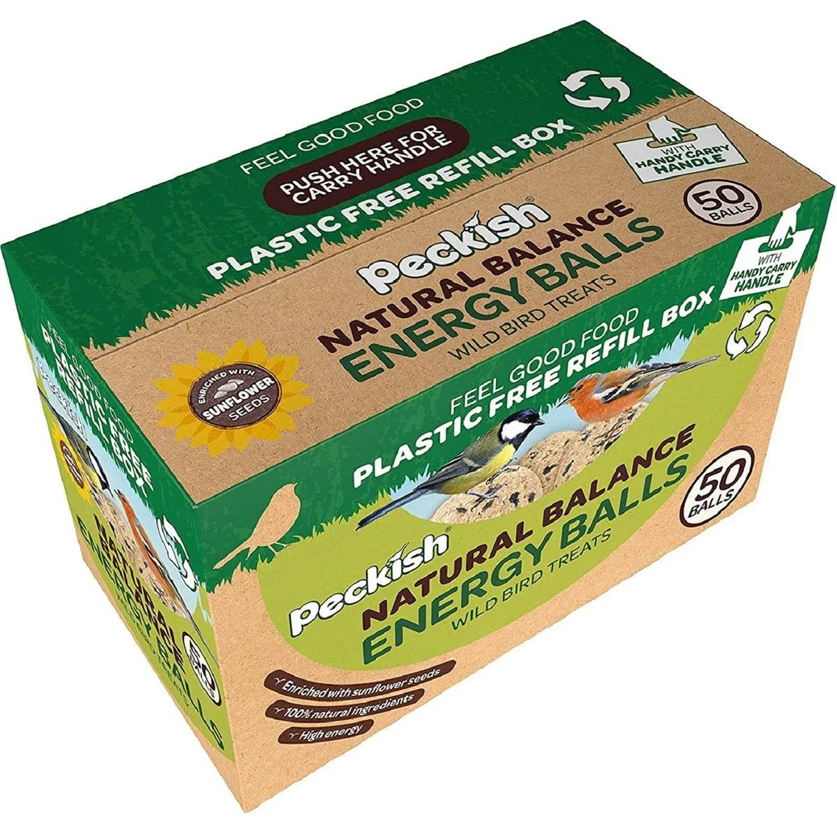 Peckish Natural Balance Energy Balls - 50 Box