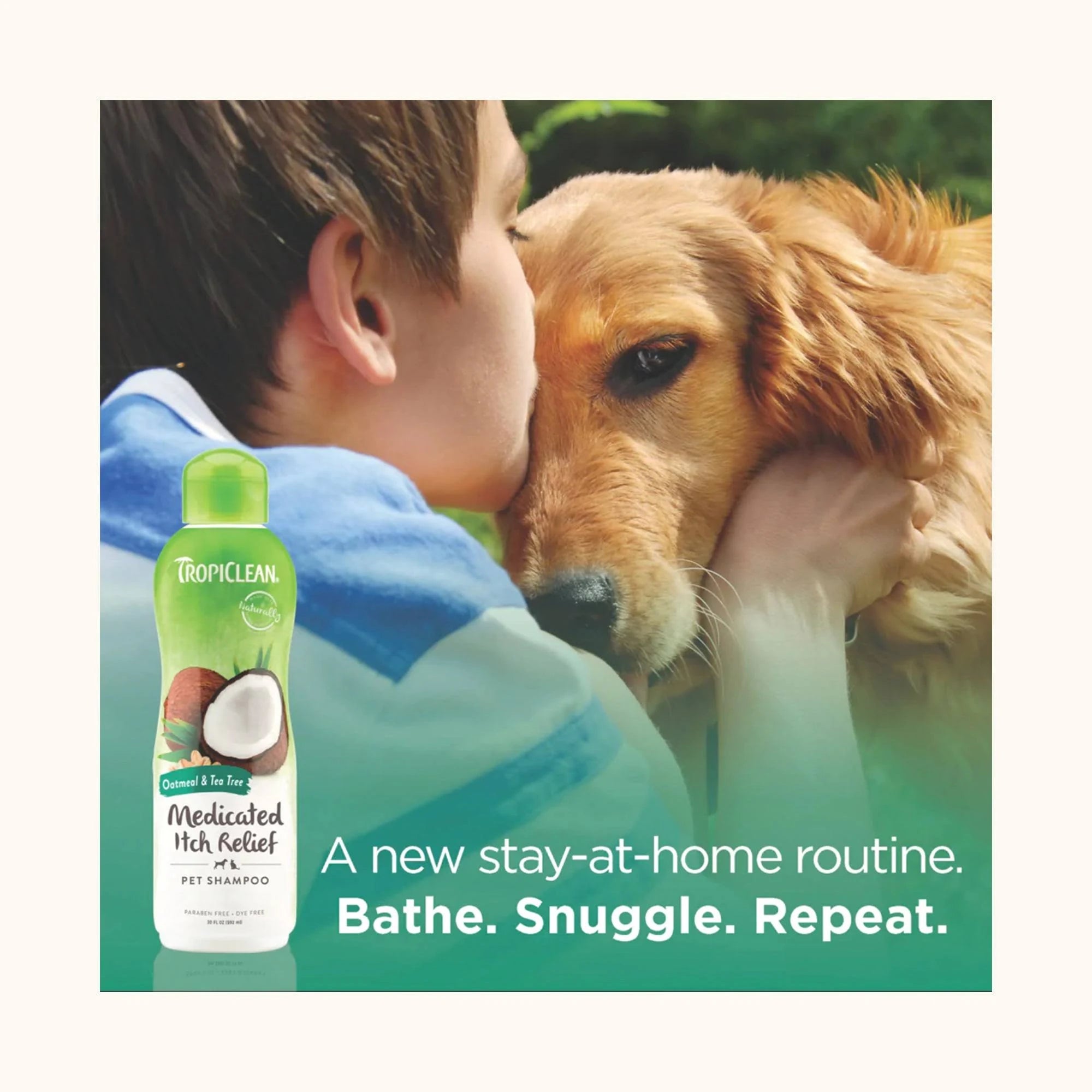 TropiClean Oatmeal & Tea Tree Shampoo (355ml)
