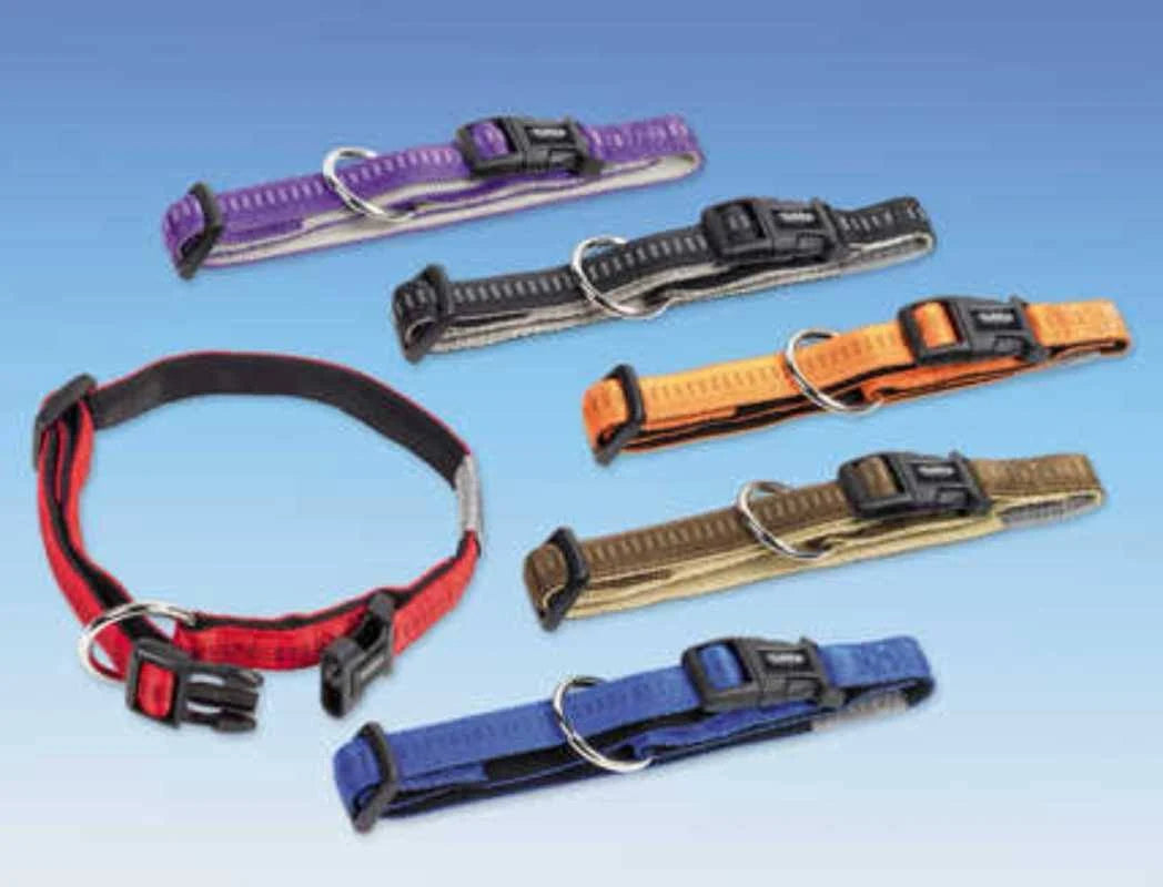 Nobby Soft Grip Dog Collar, 20-30 cm/10 mm, Beige/Chocolate