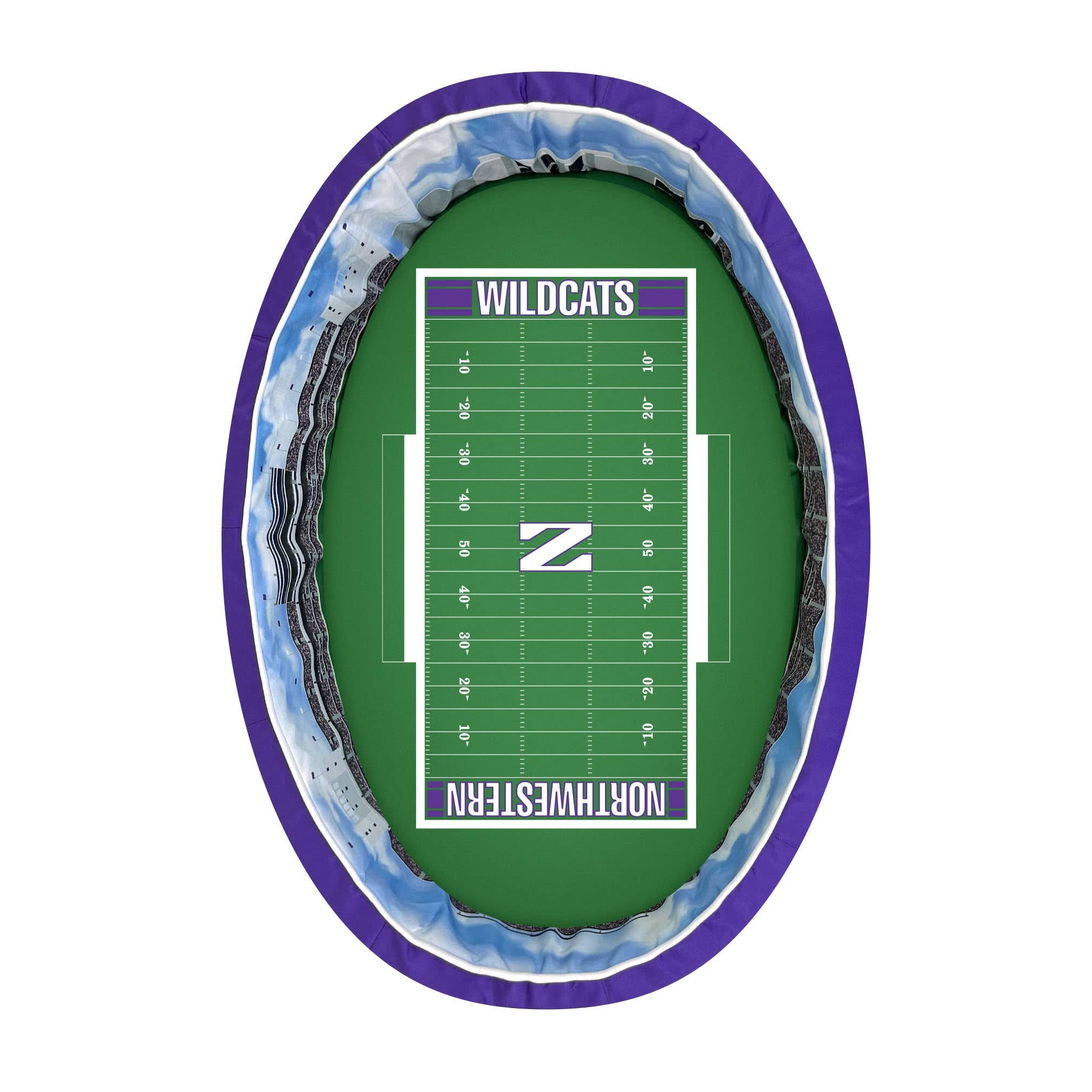 StadiumSpot Northwestern Stadium Dog Bed - Officially Licensed, Patented Design ...