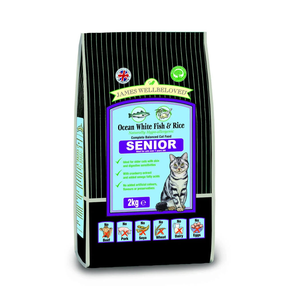 James Wellbeloved Senior Cat Dry Food Fish - 4kg