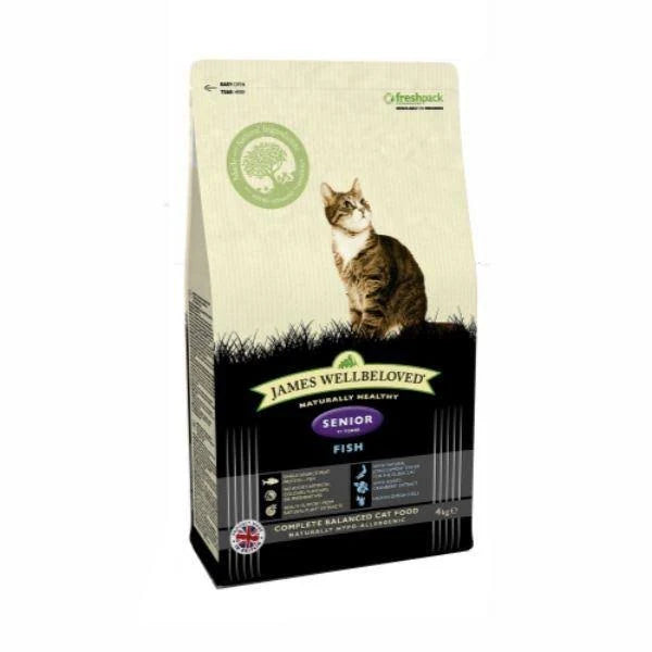 James Wellbeloved Senior Cat Dry Food Fish - 4kg