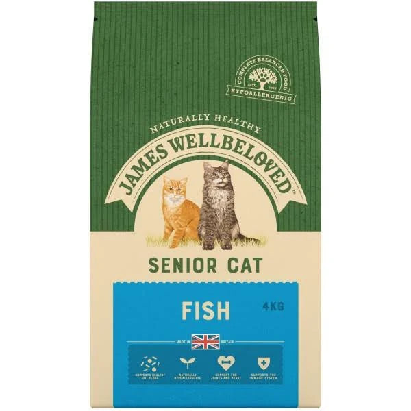 James Wellbeloved Senior Cat Dry Food Fish - 4kg