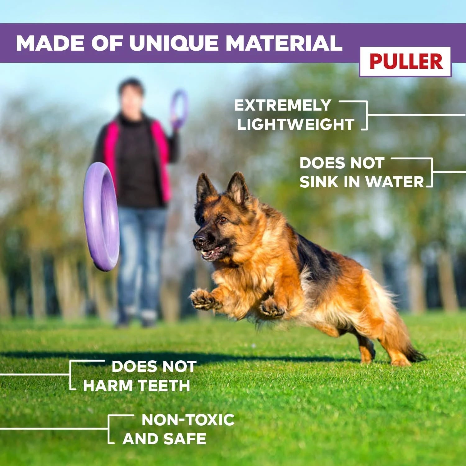 Collar Puller Outdoor Dog Toys Fetch Toy Tug of War Maxi One Ring