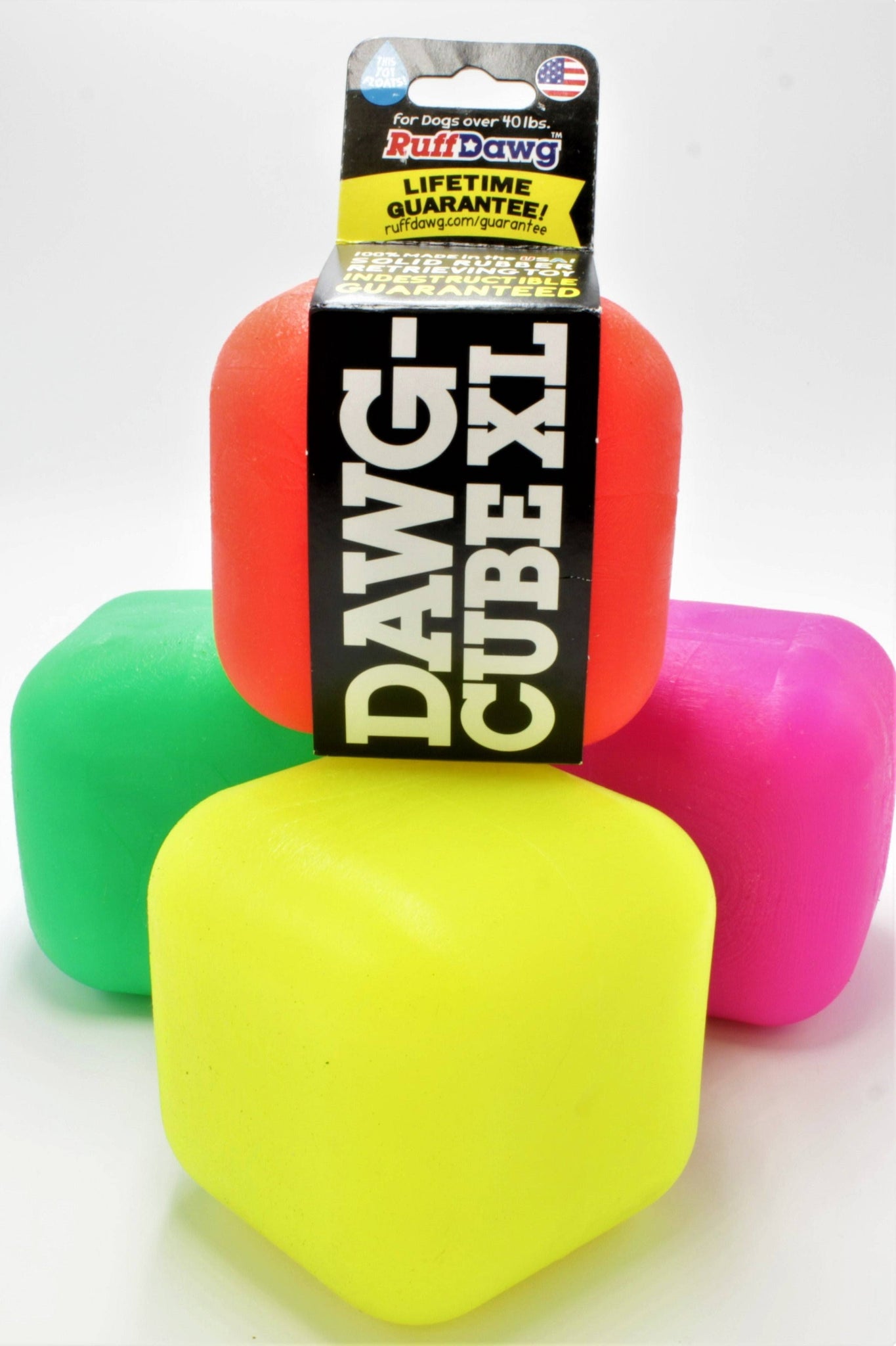 Ruff Dawg Indestructible Dawg Cube Dog Toy Crazy Bouncing Toy