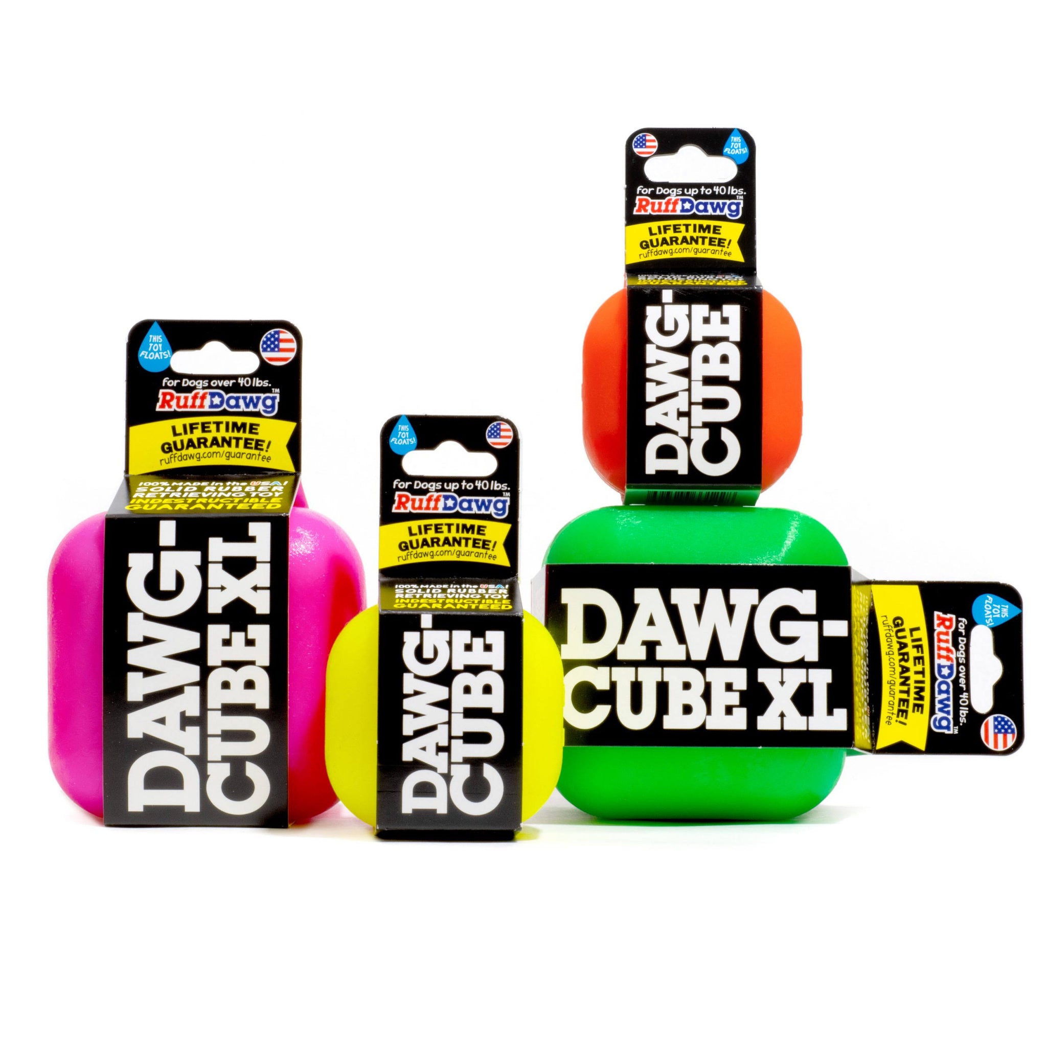 Ruff Dawg Indestructible Dawg Cube Dog Toy Crazy Bouncing Toy