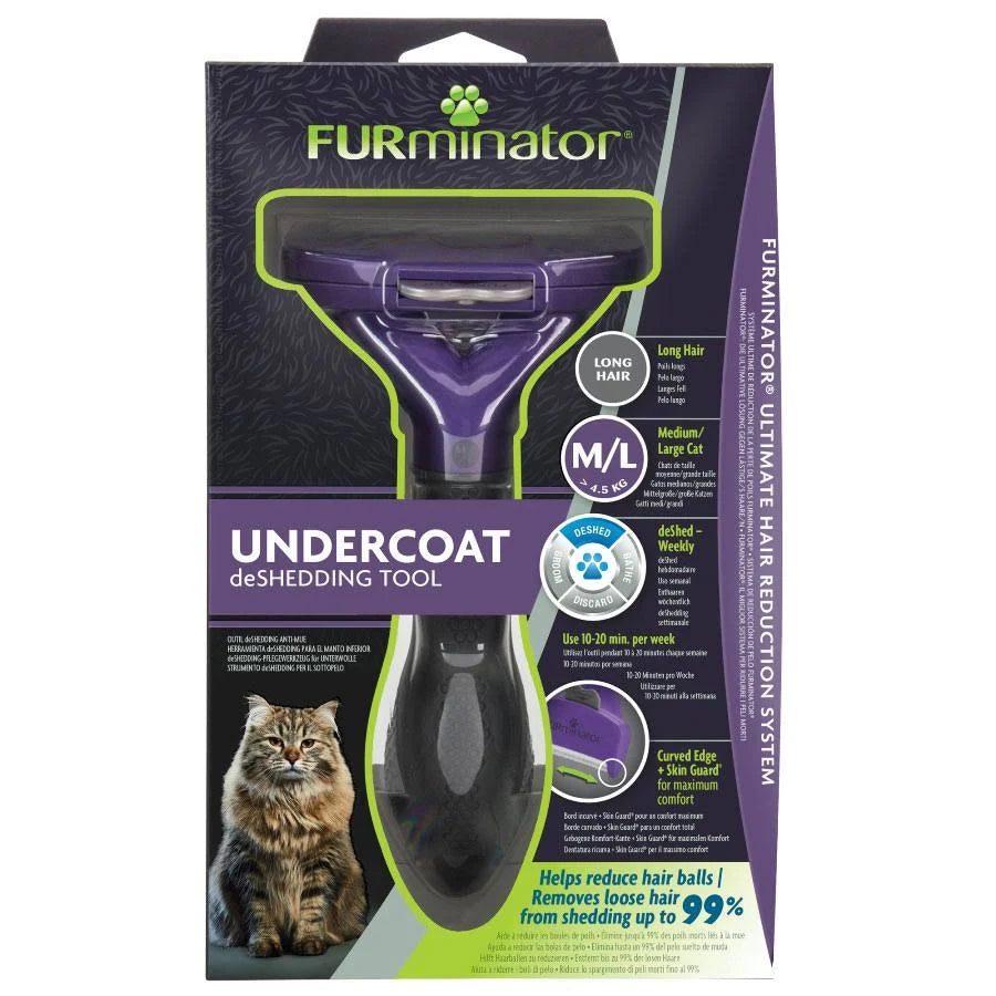 FURminator Undercoat Deshedding Tool For Medium / Large Short Hair Cat