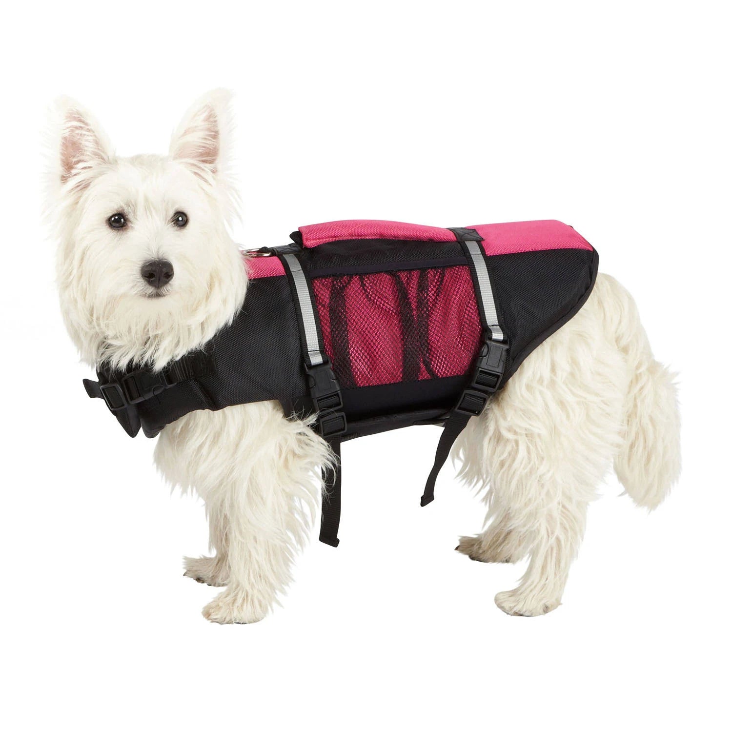 Bunty Adjustable Dog Life Jacket - Pink - Large