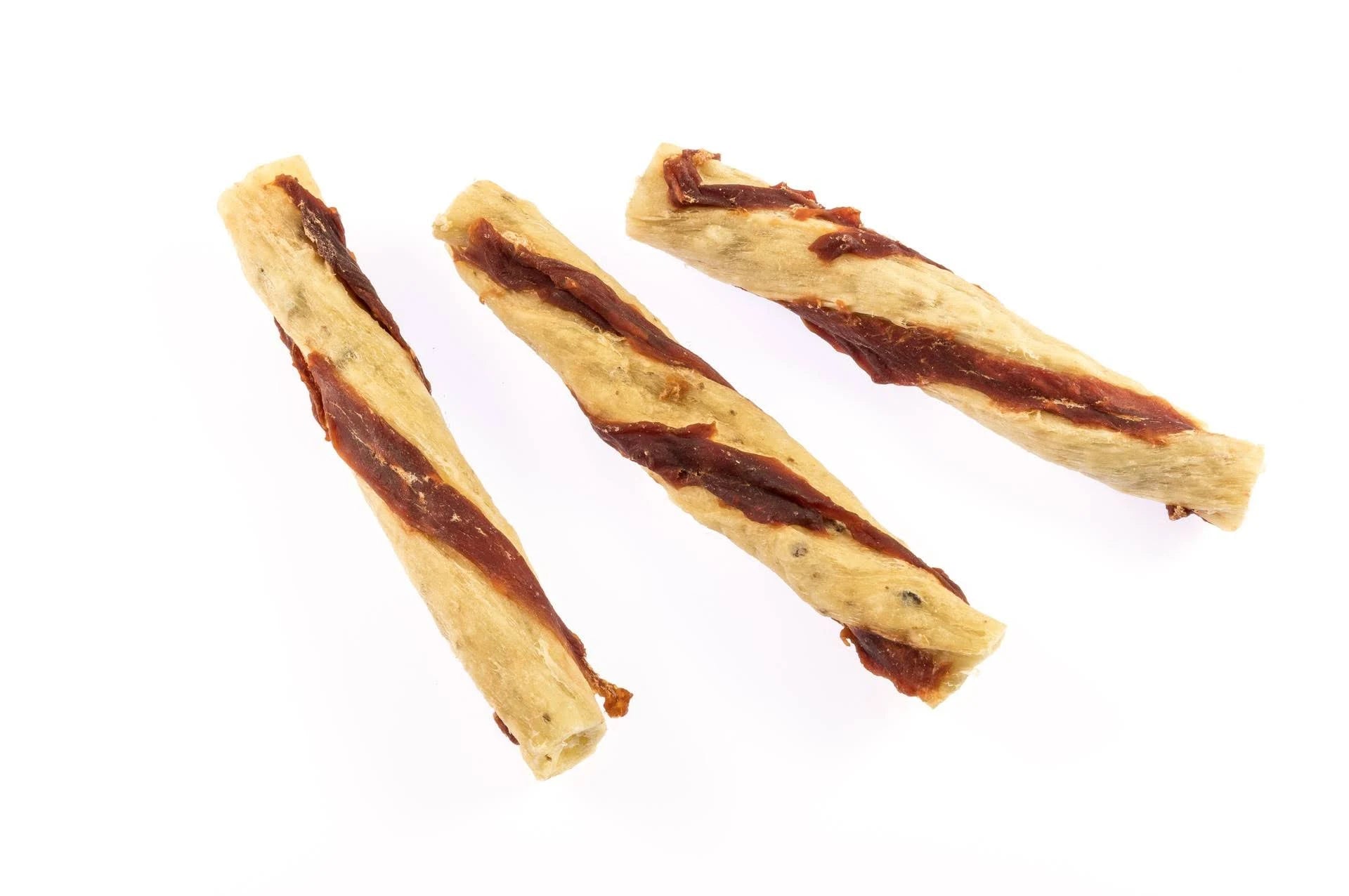 Dokas Chew Twisters - Beef Hide, Duck Hearts & Duck Breast Fillets