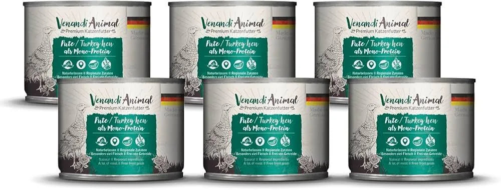 Venandi Animal Turkey As Mono-Protein Pute 6*200g