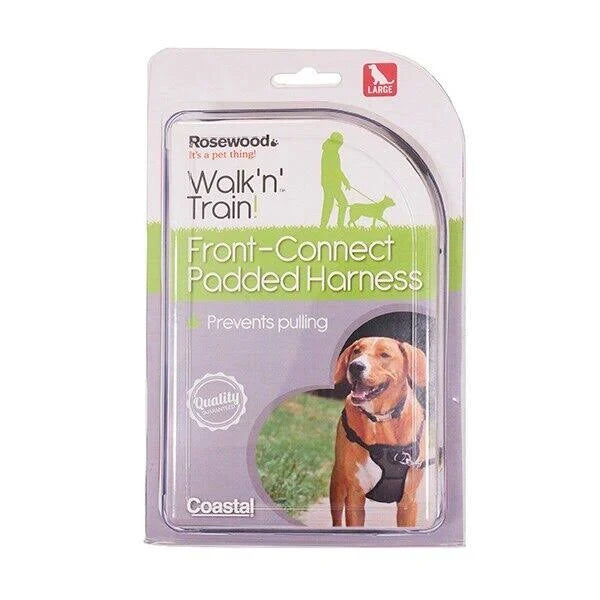 Rosewood Front Connect Walk N Train Dog Harness. Sml Med. Lge
