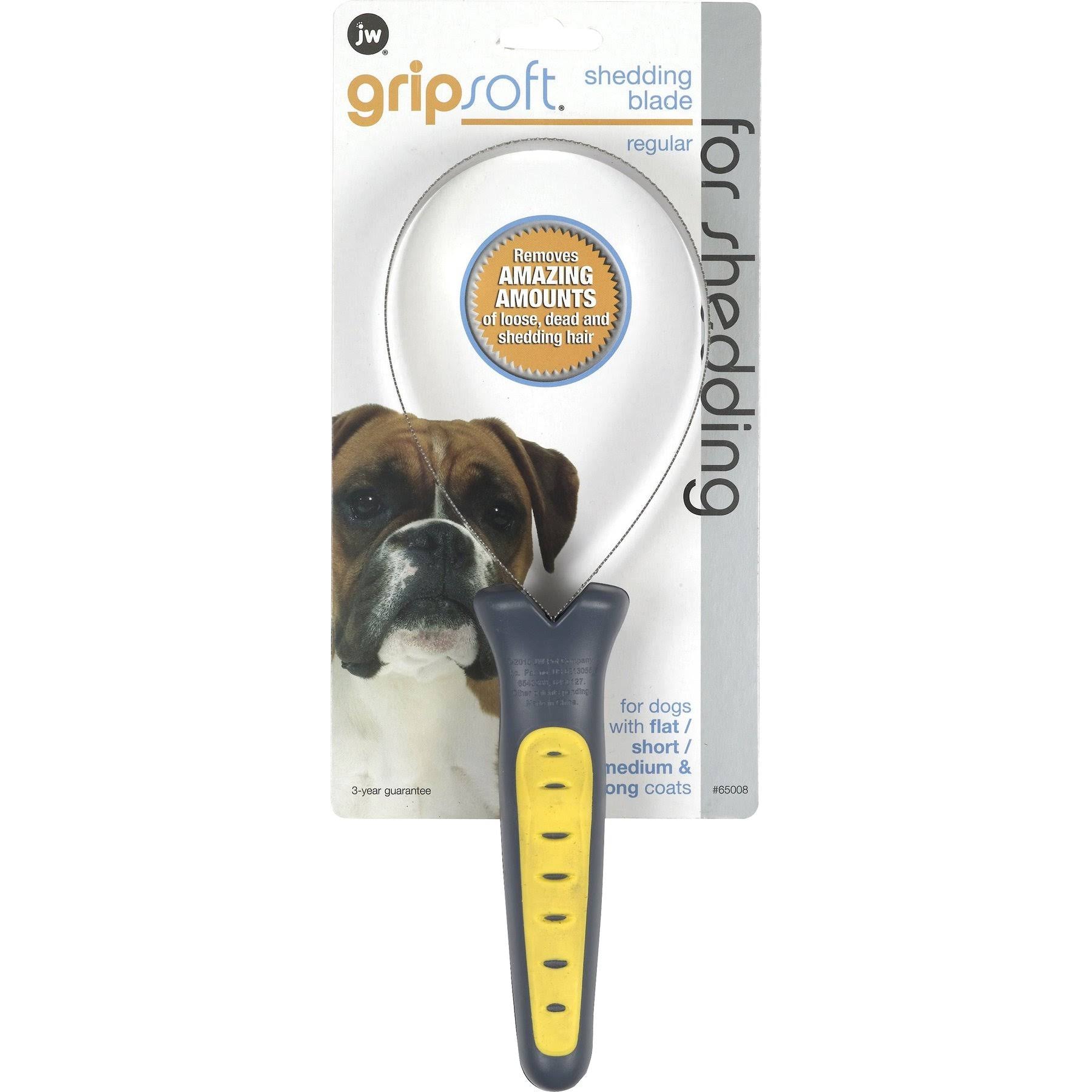 JW - Gripsoft Grooming Shedding Blade Regular