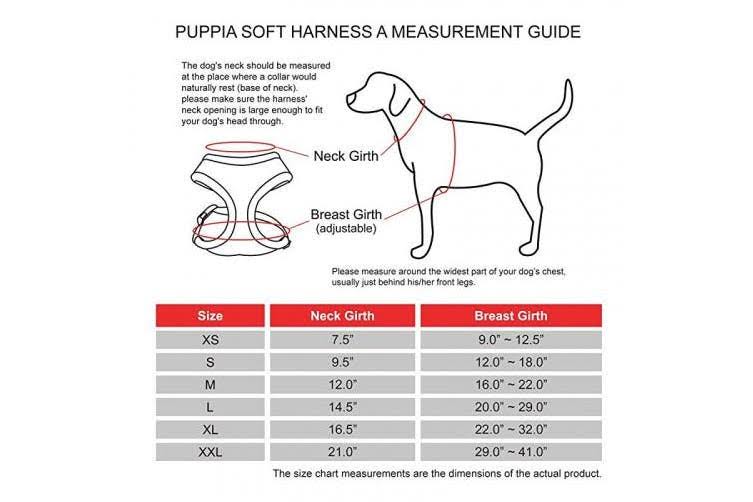 Puppia Soft Harness - XL - Black
