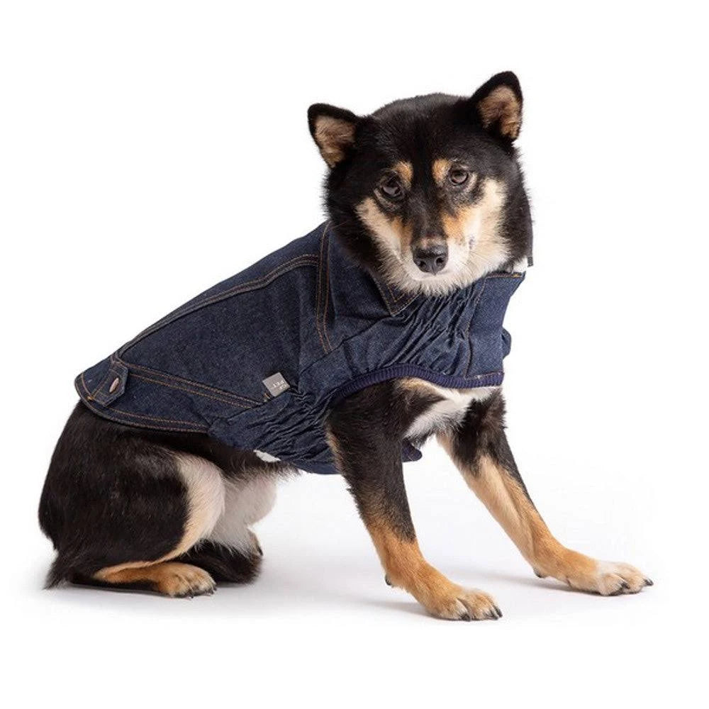 Gf Pet Elasto-Fit Denim Jacket For Dogs - Extra Small