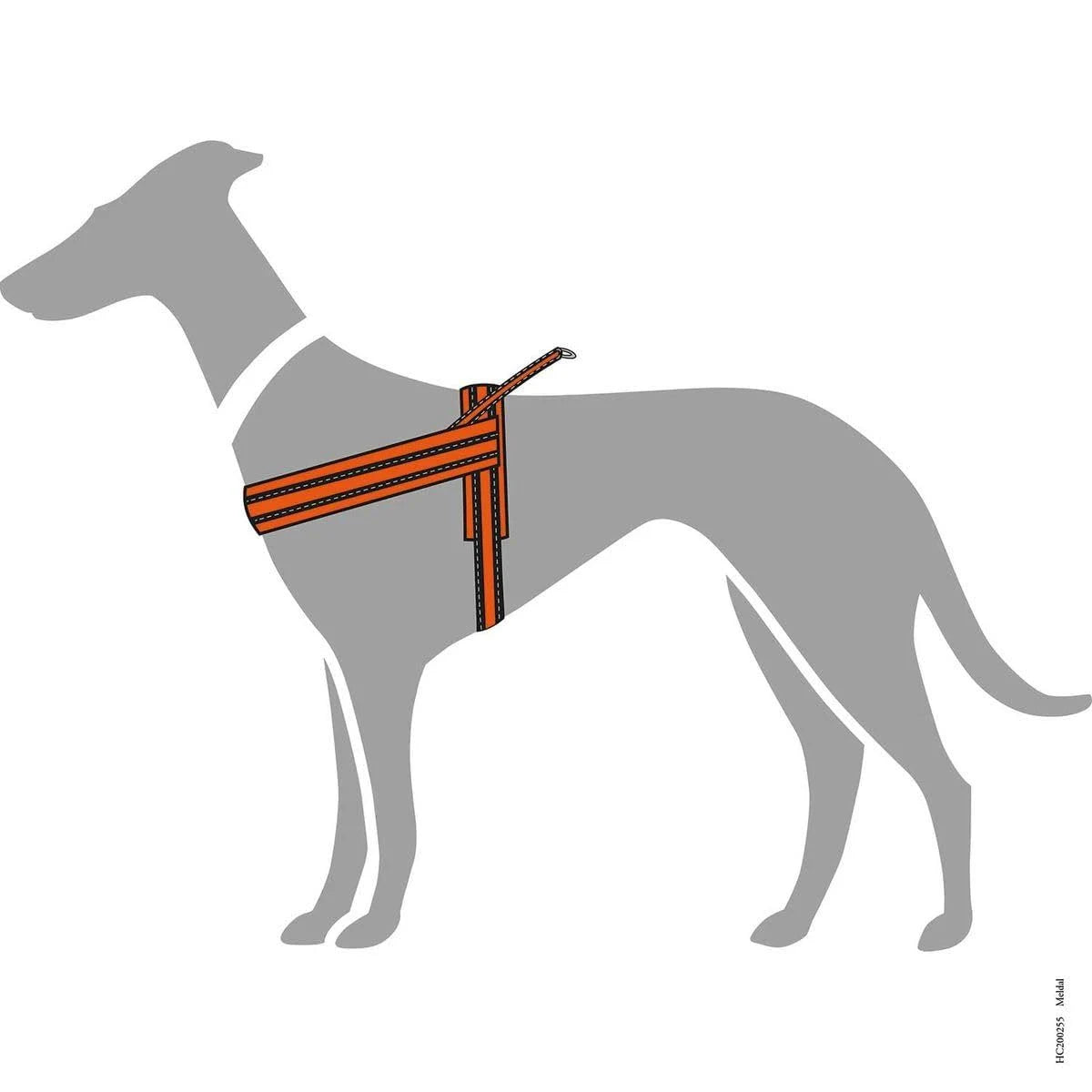 Hunter Norwegian Harness Meldal, S Mesh, Orange