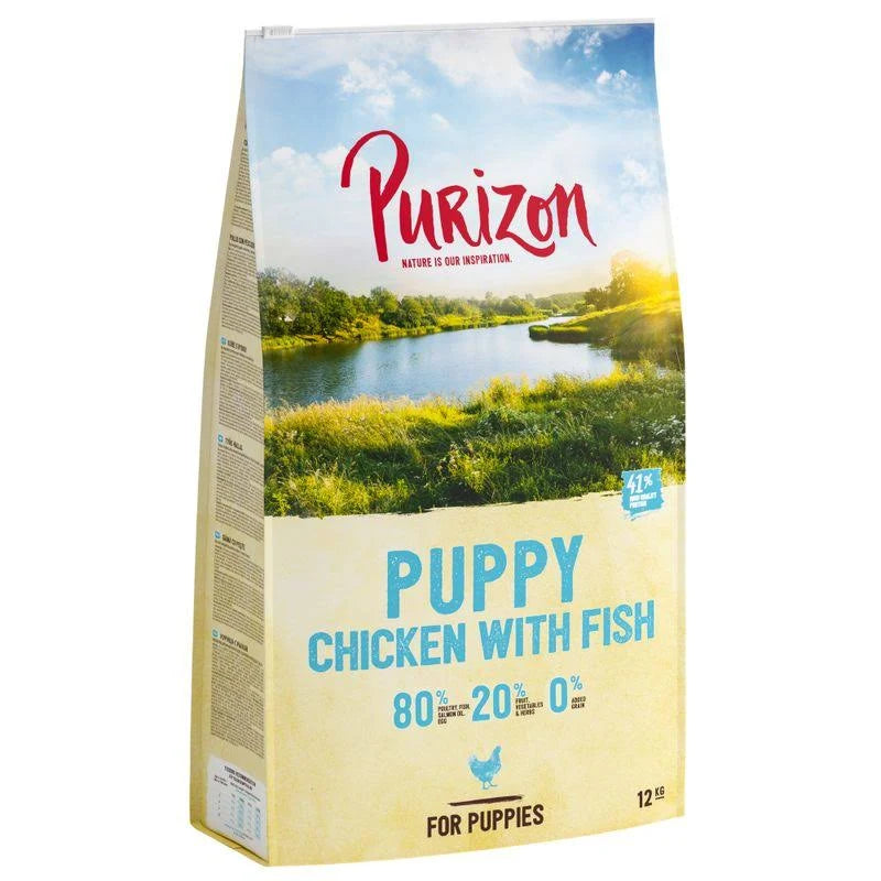 Purizon Grain-Free 80:20:0 Economy Packs 2 x 12kg Adult Venison with Rabbit ...