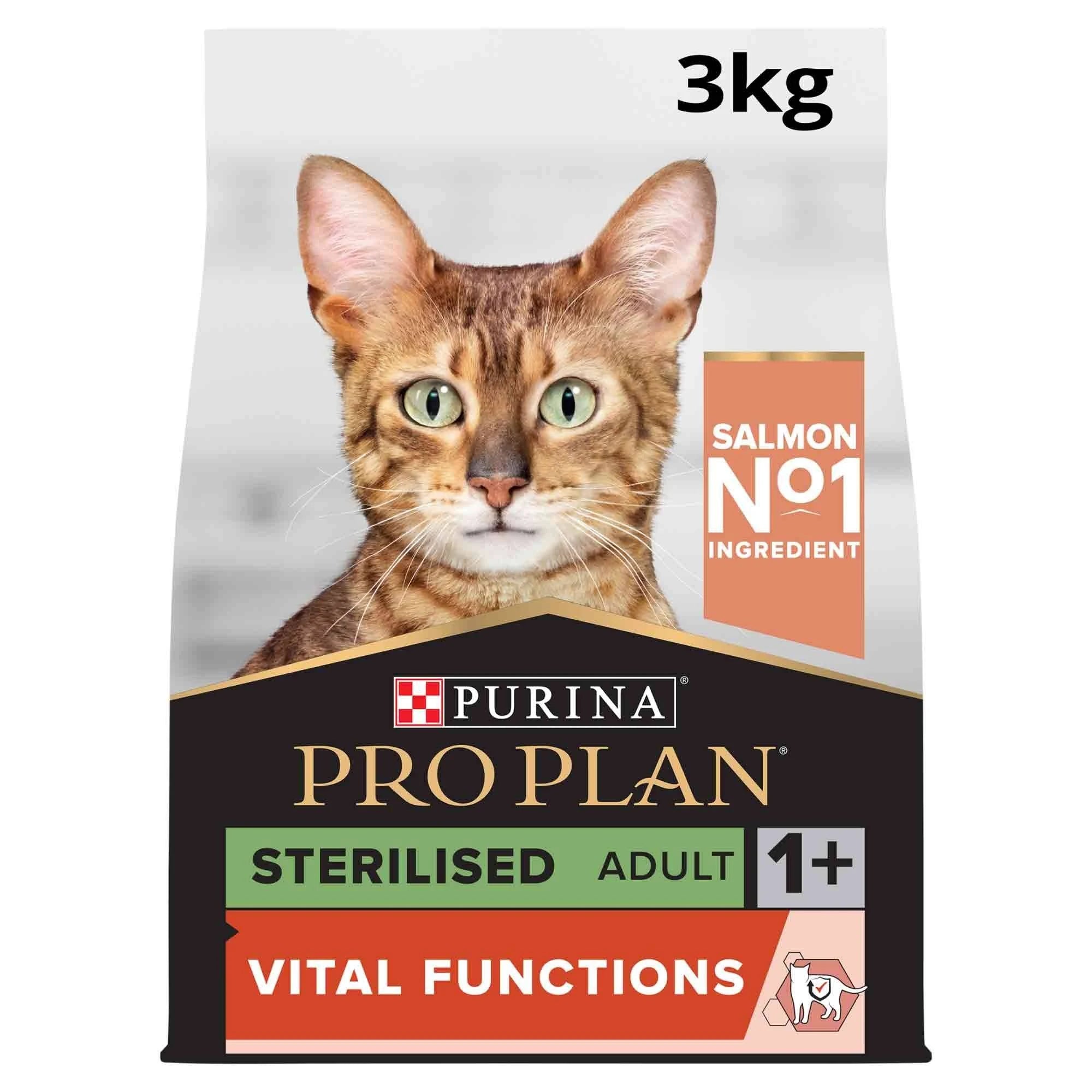 Pro Plan Adult Sterilised Salmon Dry Cat Food - 3kg