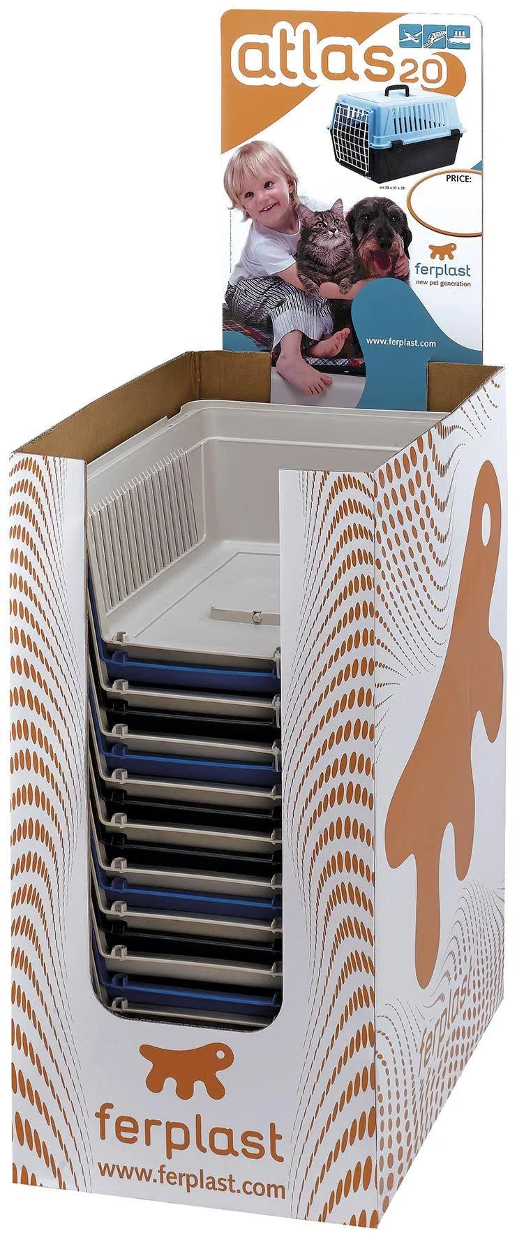 Ferplast Atlas 20 Transport Carrier For Animals - Blue