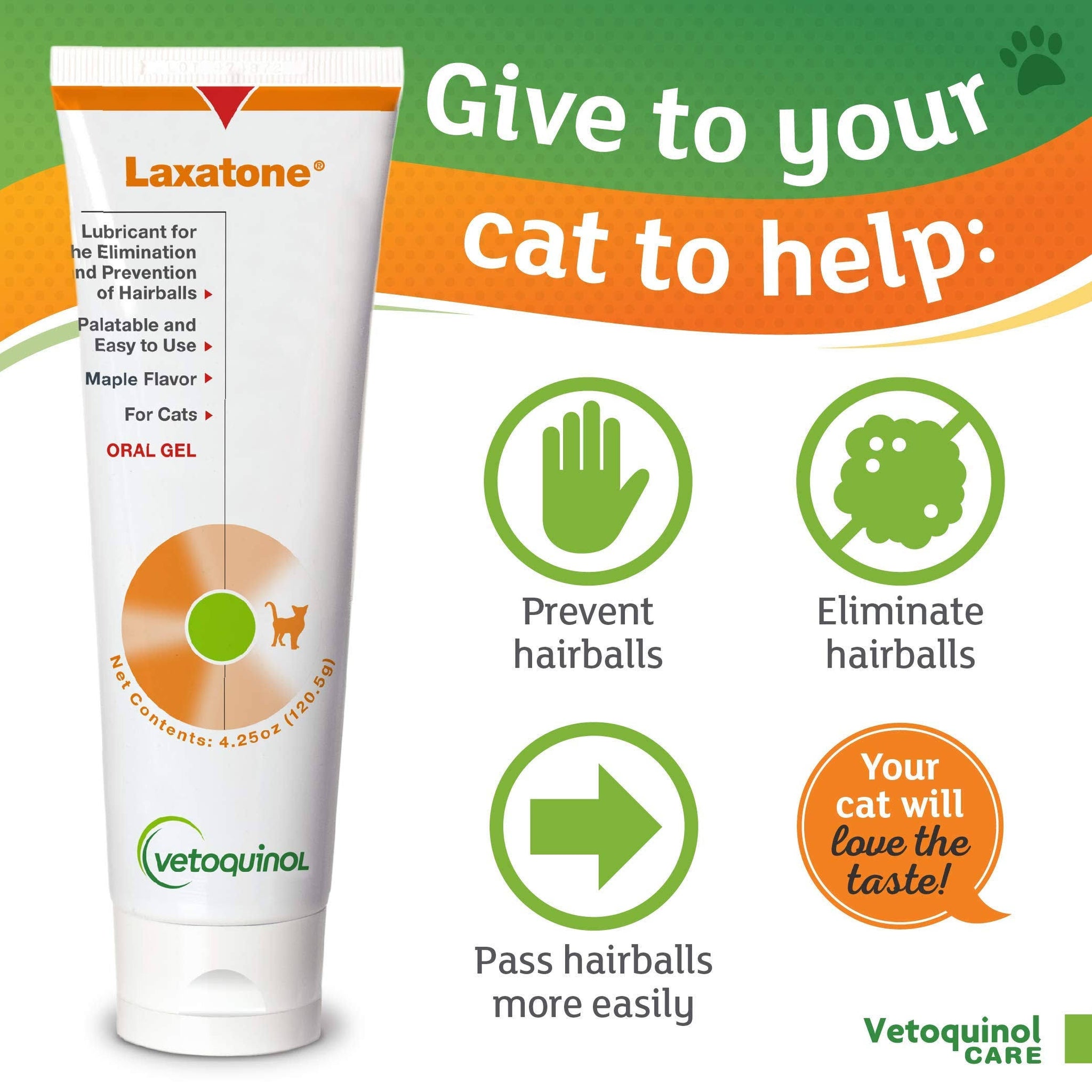 Vetoquinol Laxatone Maple Flavor, 4.25oz