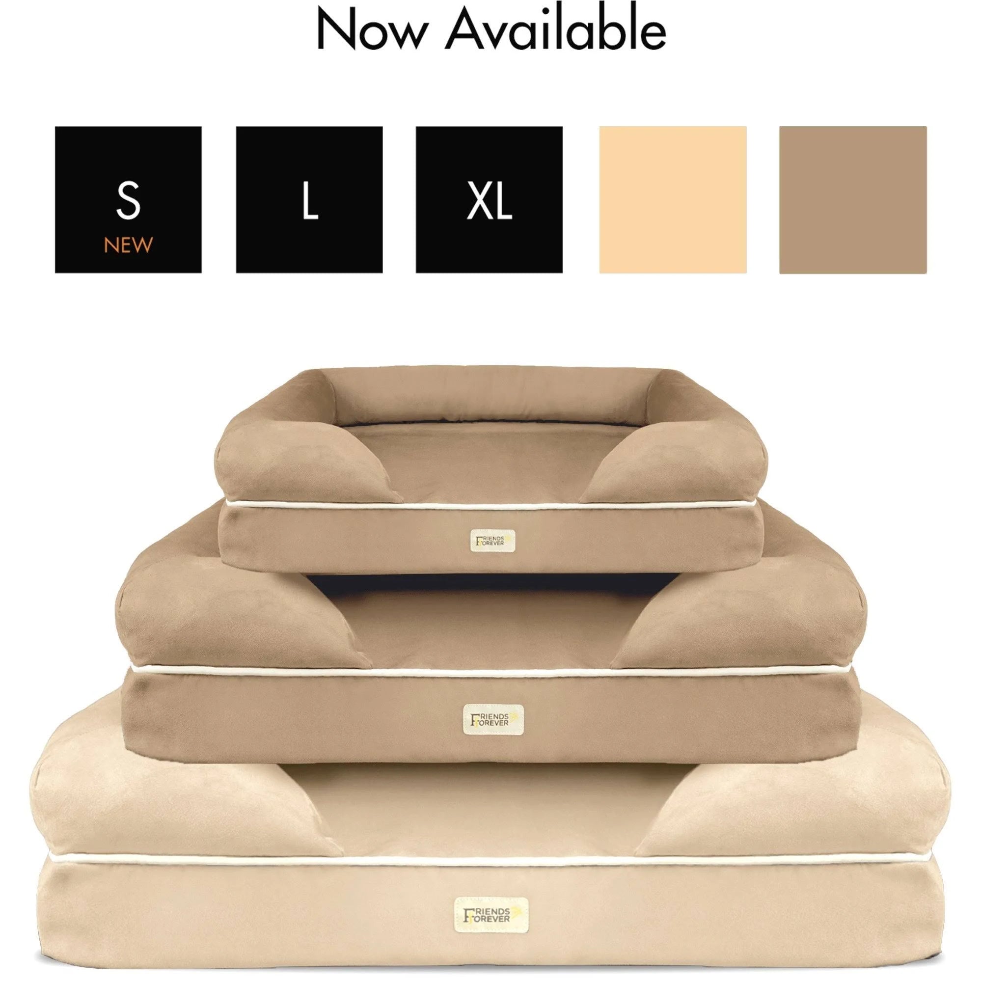 Friends Forever Chester Pet Couch with Solid Memory Foam - Pewter