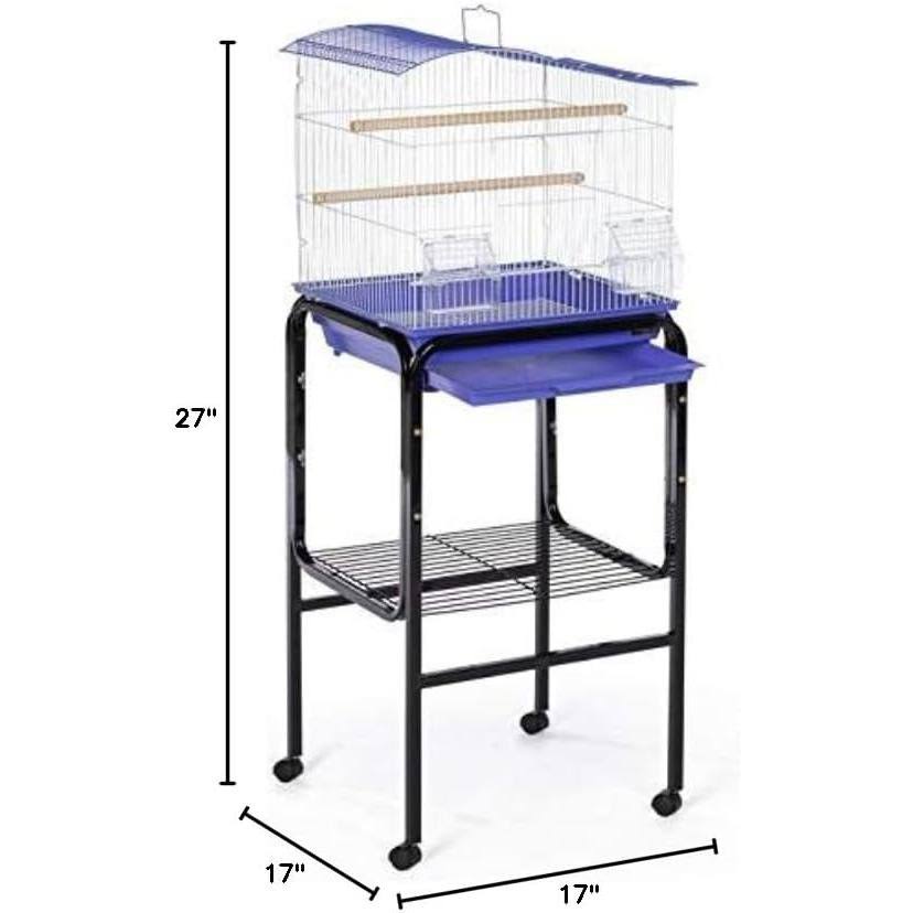 Prevue Pet Products Bird Cage Stand with Shelf, Black