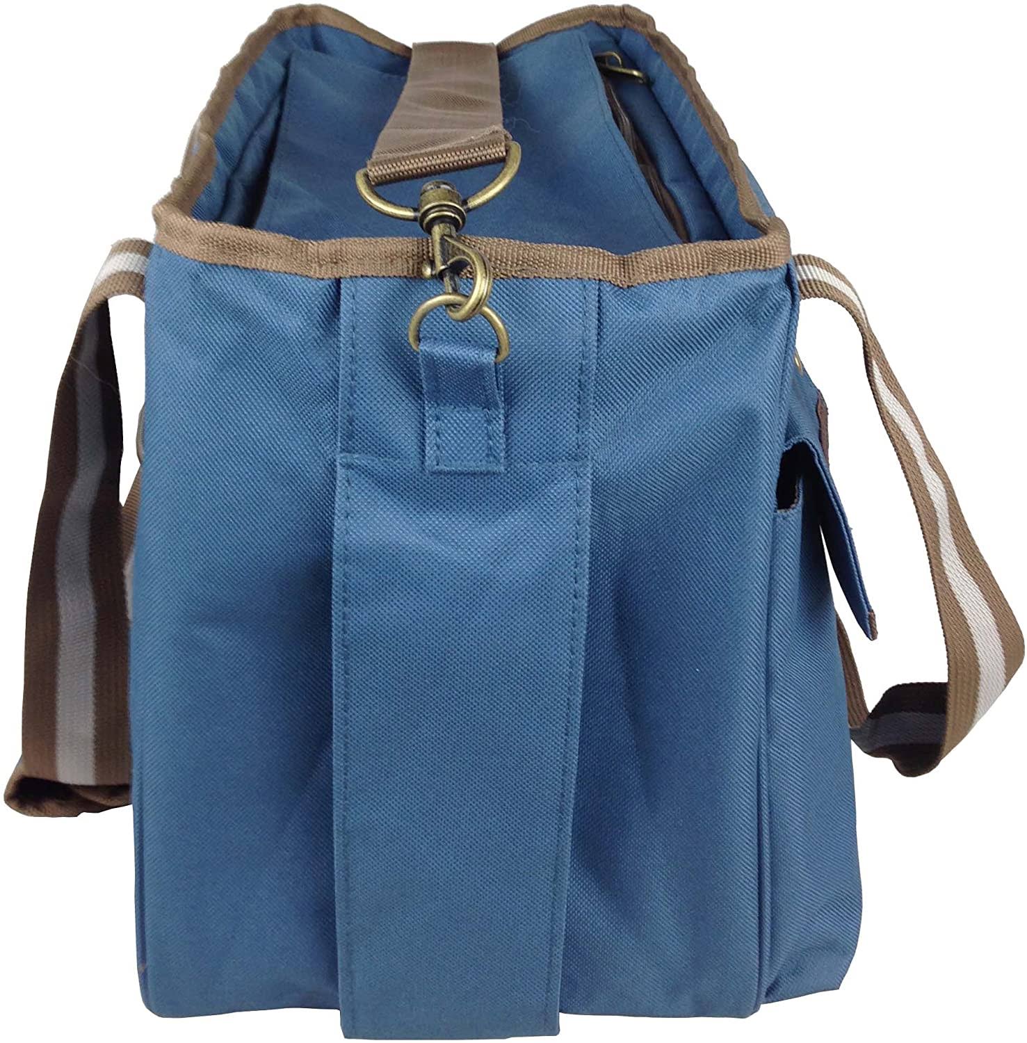 Pet Life Mult-Pocketed Canvas Fashion Designer Travel Pet Dog Carrier, Medium, K