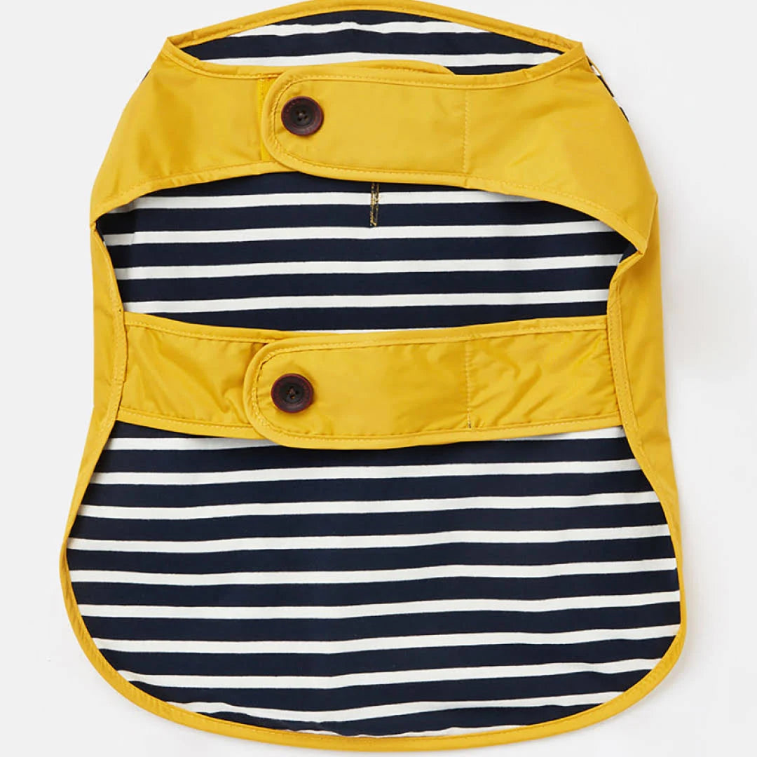 Joules Olive Bee Dog Raincoat, Large