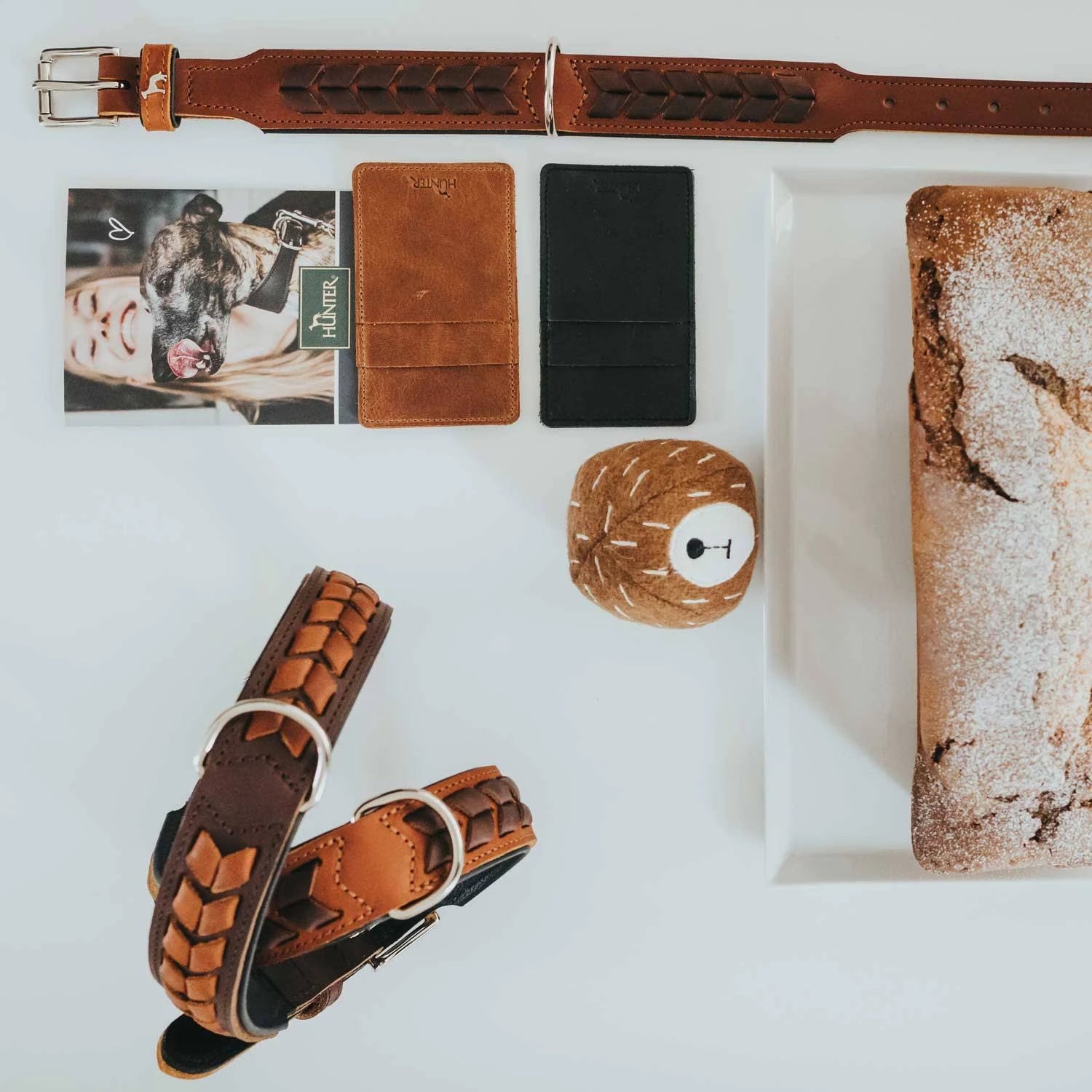 Hunter El Paso Collar Dark Brown/Black M/L