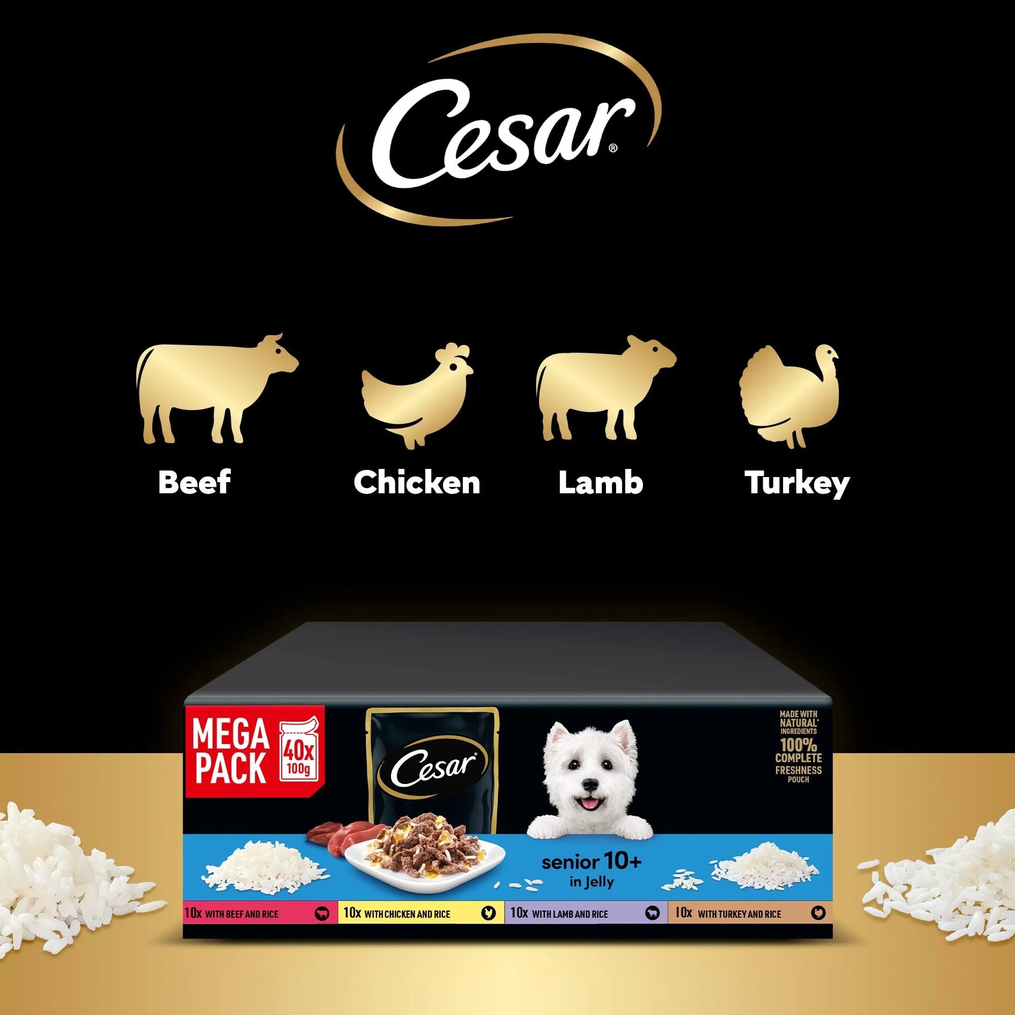 Cesar Garden Terrine Mixed Selection in Loaf Dog Food 8 x 150G