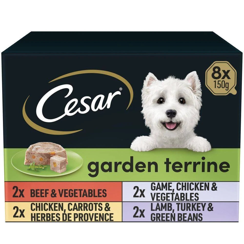 Cesar Garden Terrine Mixed Selection in Loaf Dog Food 8 x 150G