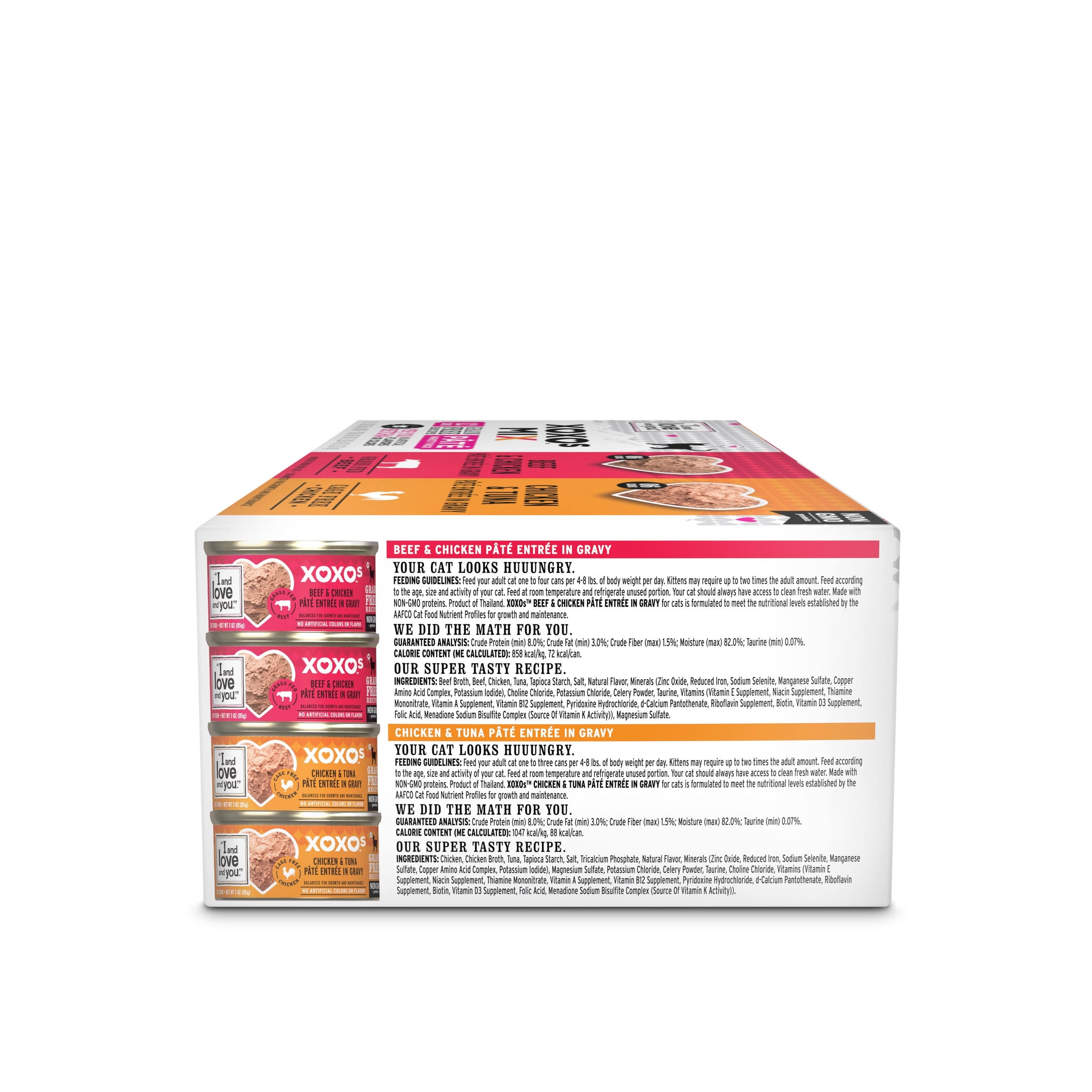 I and Love and You XOXOs Chicken & Beef Pâté Variety Pack 3 Oz (12 Pack)