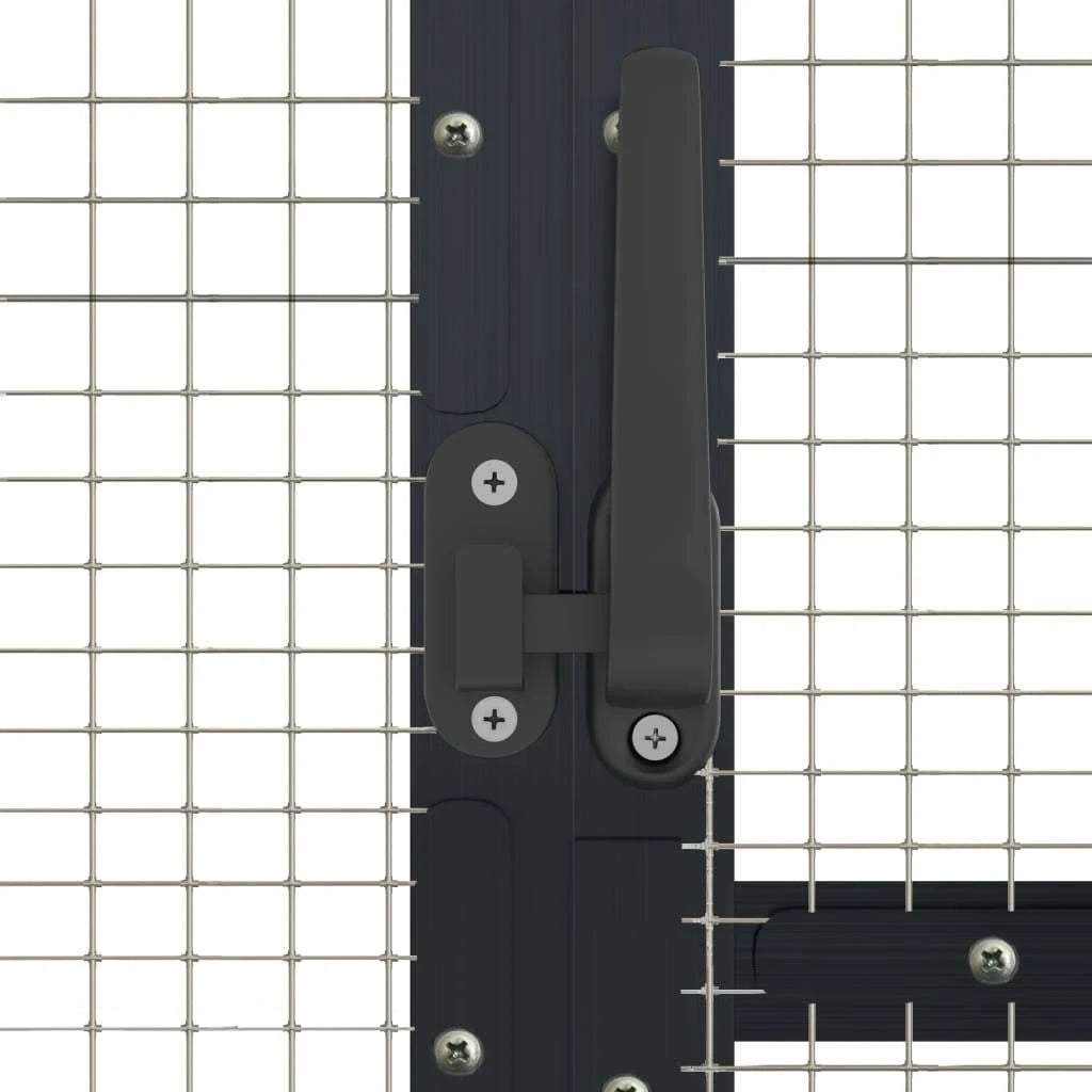 vidaXL Aviary Anthracite 1.79x2x1.85 M Aluminium