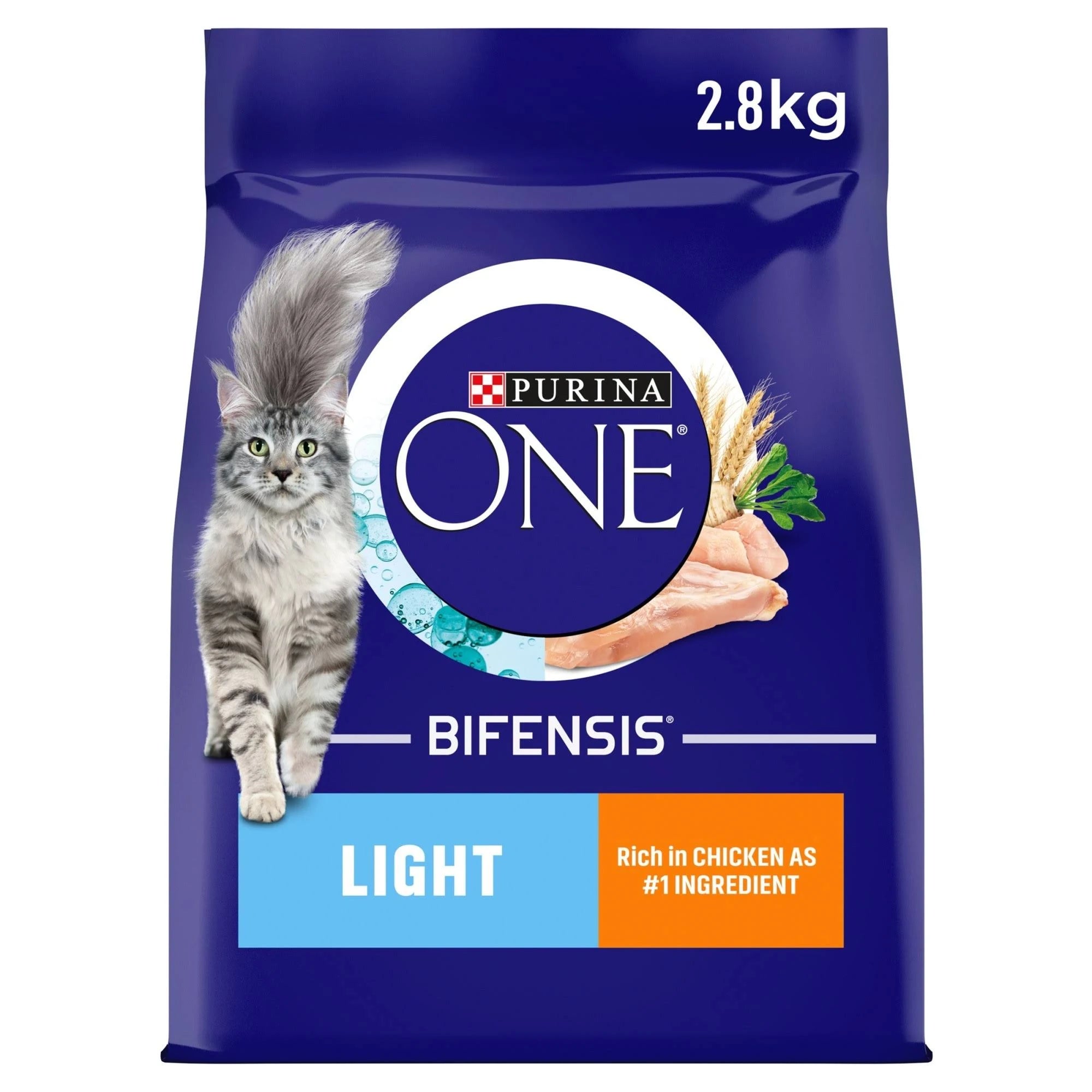 Purina One Adult Light Chicken & Wheat Dry Cat Food 2.8kg