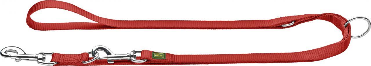 Hunter Nylon Adjustable Extra Long Lead, 25/300 cm, Red