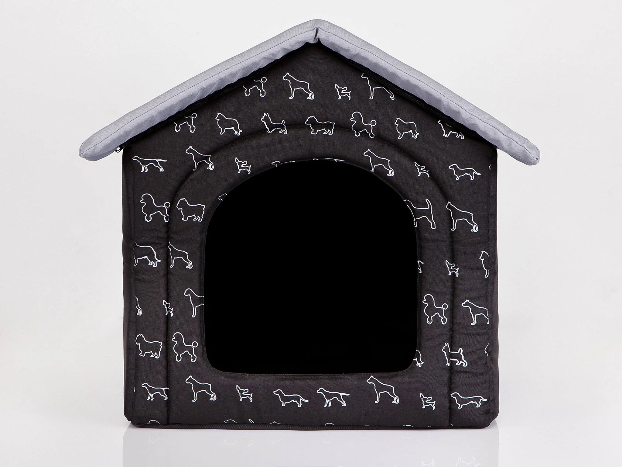 Hobbydog R4 BUDCWP14 Dog House R4 60 x 55 cm Black with Dogs 1.4 kg