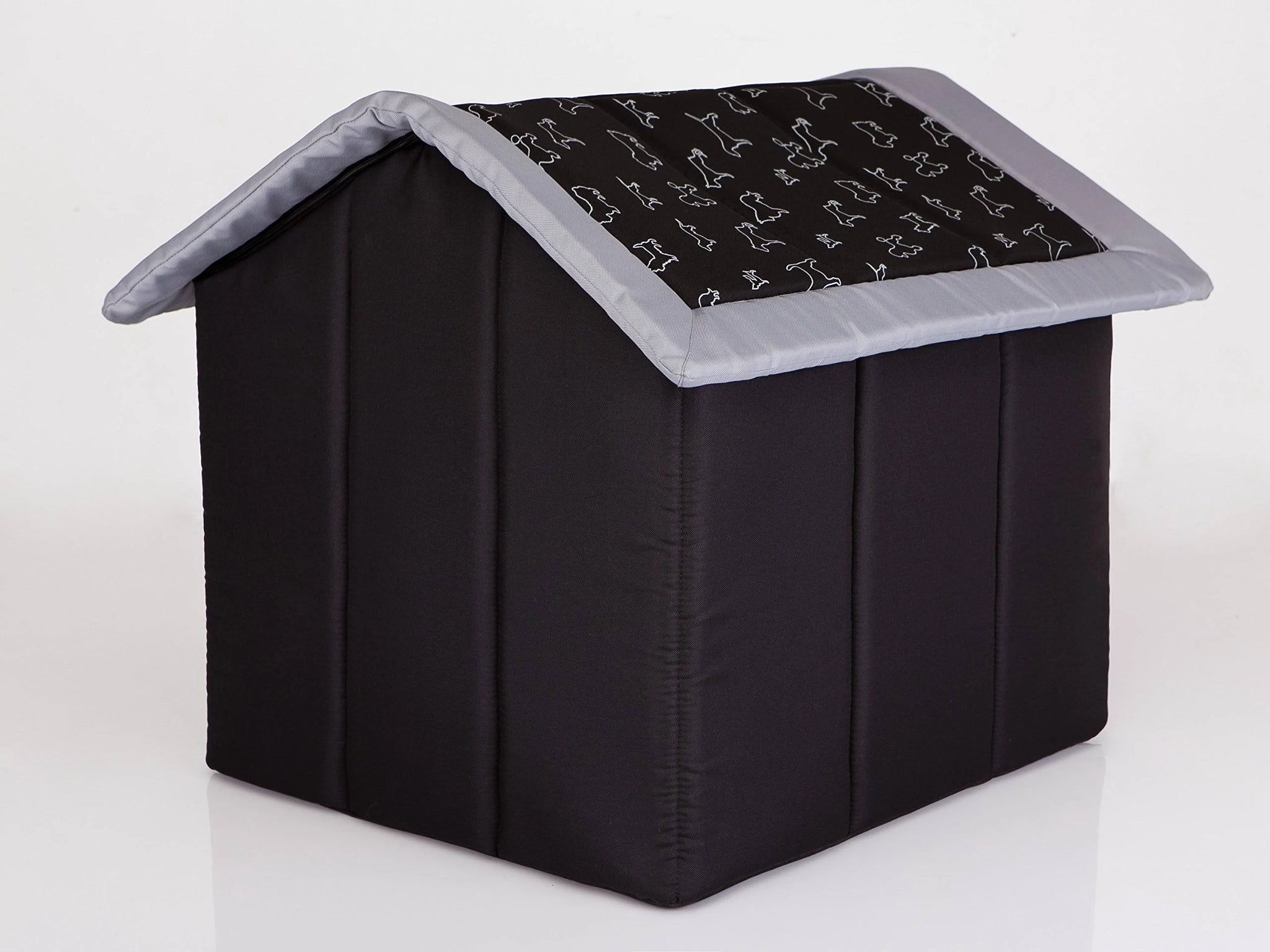 Hobbydog R4 BUDCWP14 Dog House R4 60 x 55 cm Black with Dogs 1.4 kg