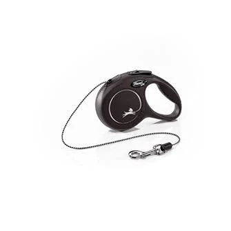 Flexi New Comfort Tape Dog Lead - Medium 5M (Black)