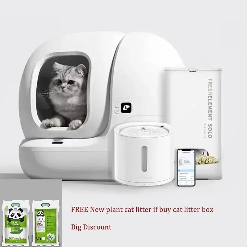Smart cat litter box Extra large self-cleaning cat litter box
