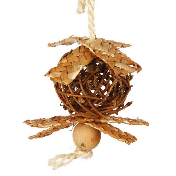 Trixie Natural Living Wicker Ball with Nesting Material, 18 x 5.5 cm Diameter
