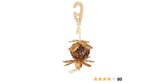 Trixie Natural Living Wicker Ball with Nesting Material, 18 x 5.5 cm Diameter