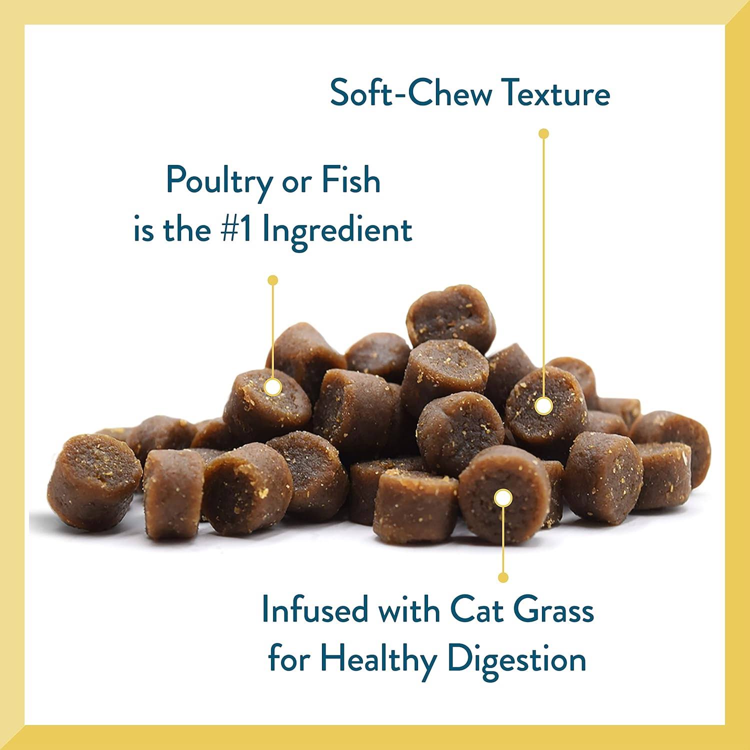 Pet Greens Cat Cravers Semi-Moist Savory Salmon Treats, 3 Ounces Per
