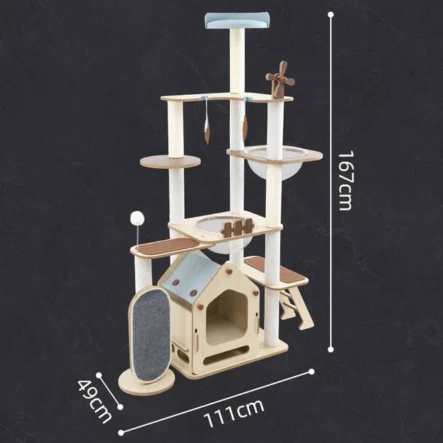 Multi-Level Cat Haven with Cozy Condo and Playful Accessories