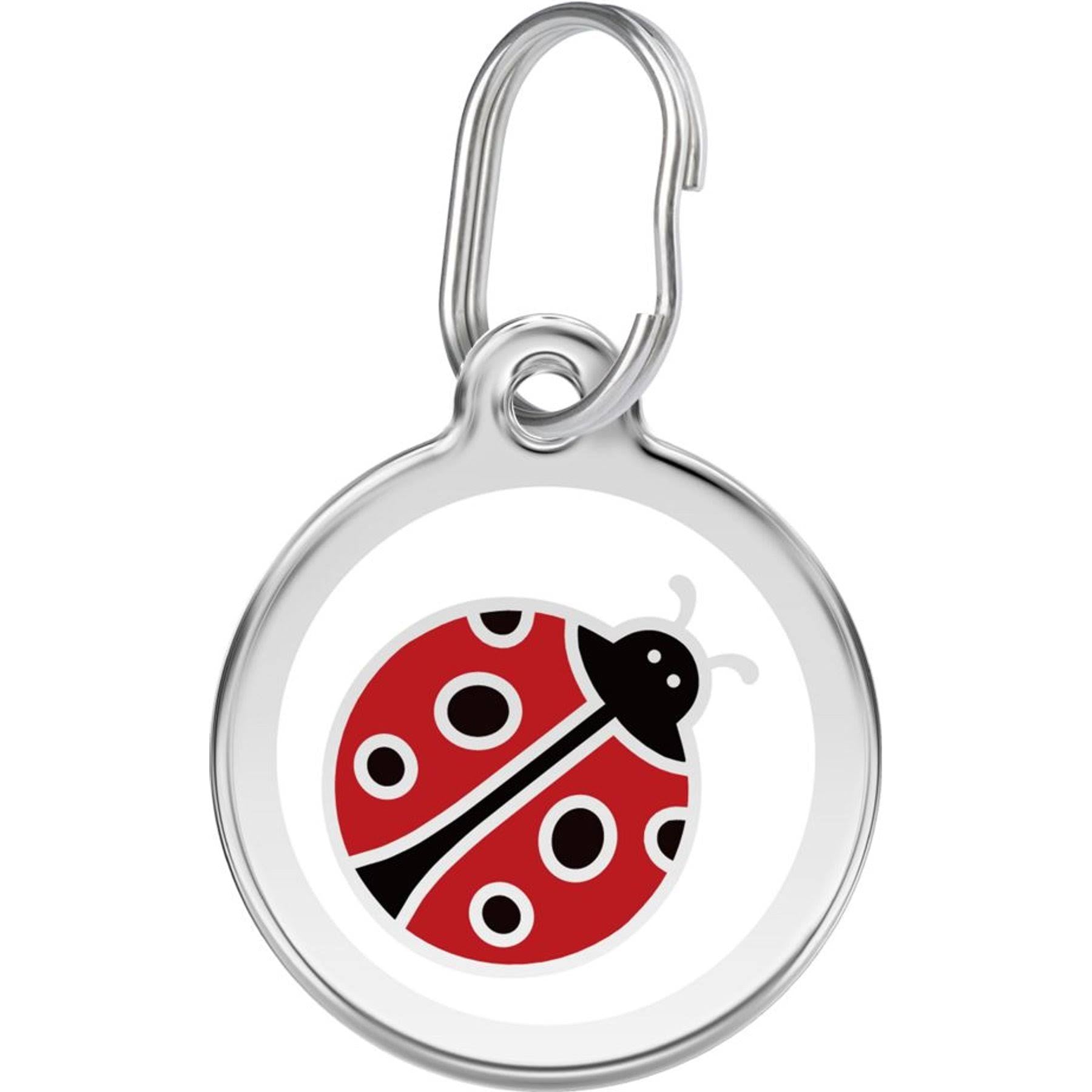 Red Dingo Dog Id Tag Ladybug Small