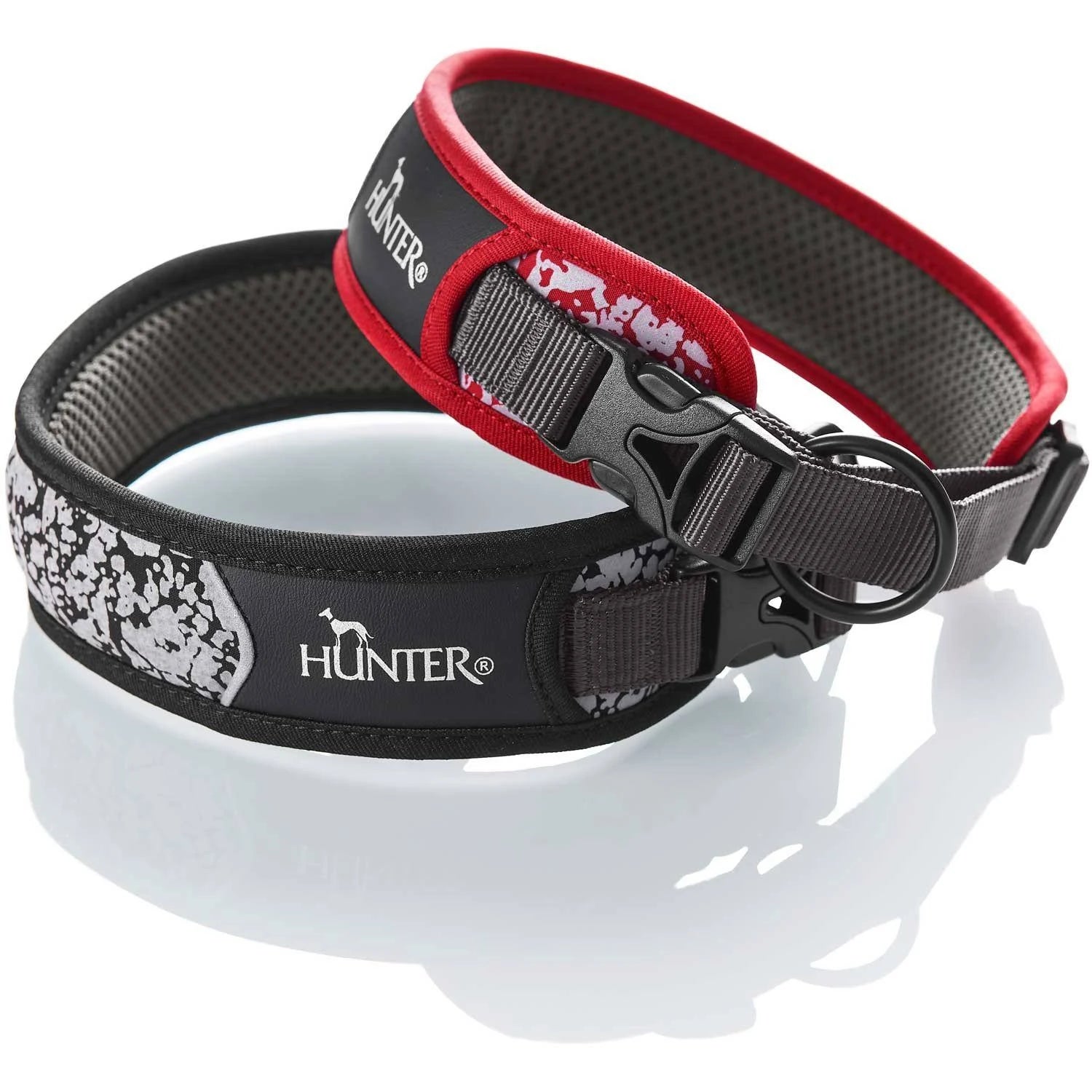 Hunter - Collar Divo Reflect XL, Black/Grey - (68967)
